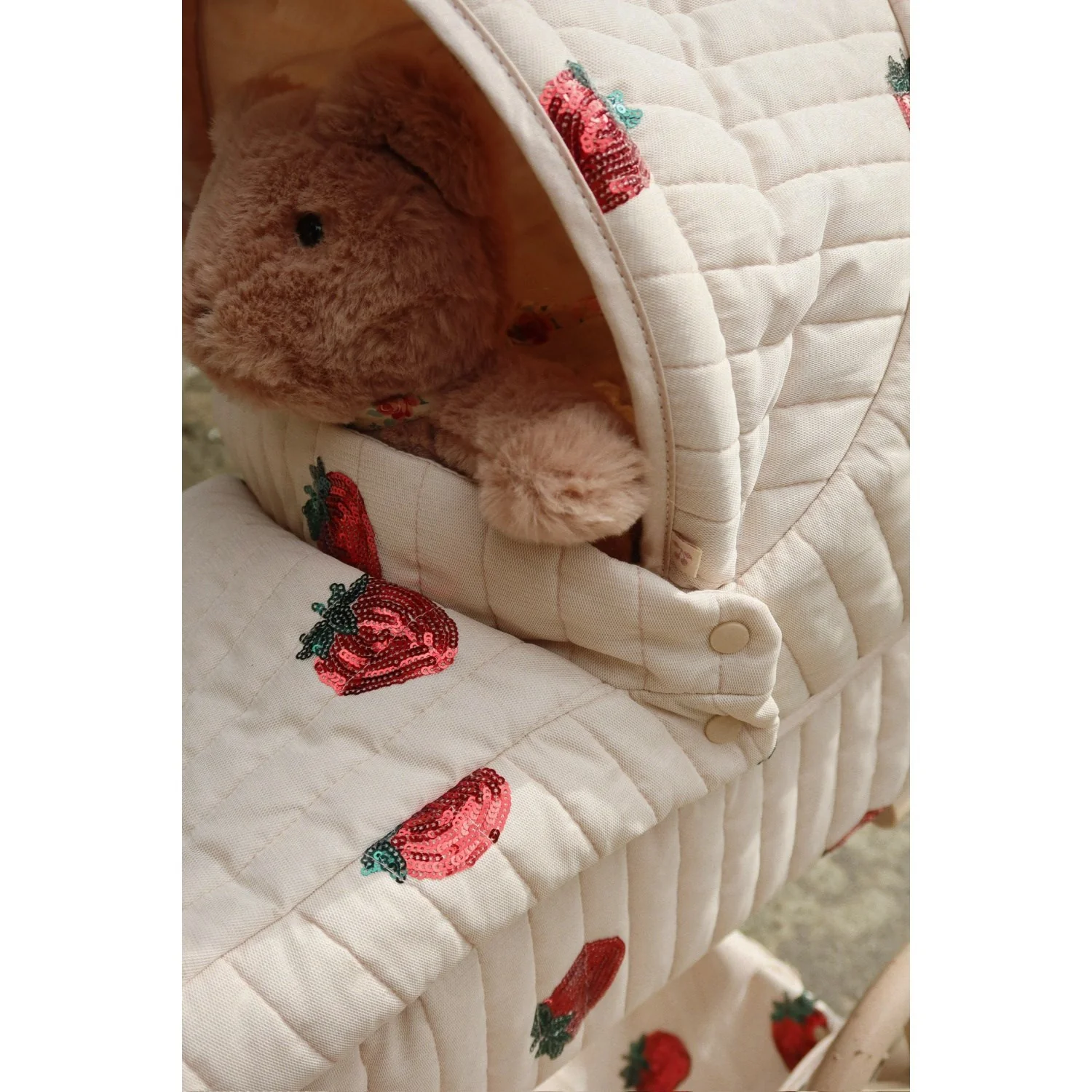 Konges Sløjd Strawberry Minnie Tulle Doll Pram - Image 3
