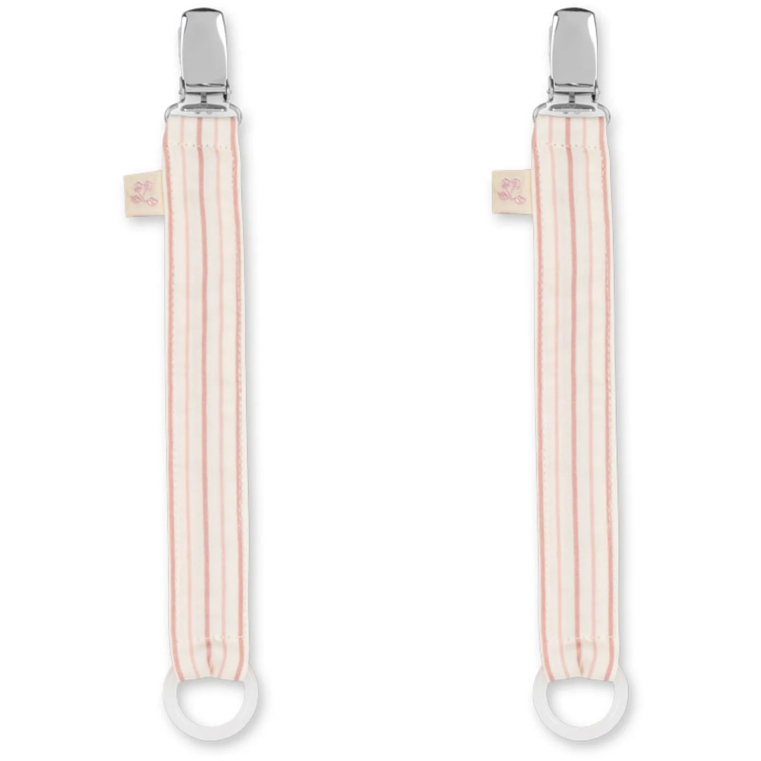 Konges Sløjd Stripie Petite Rose 2 Pack Pacifier Strap