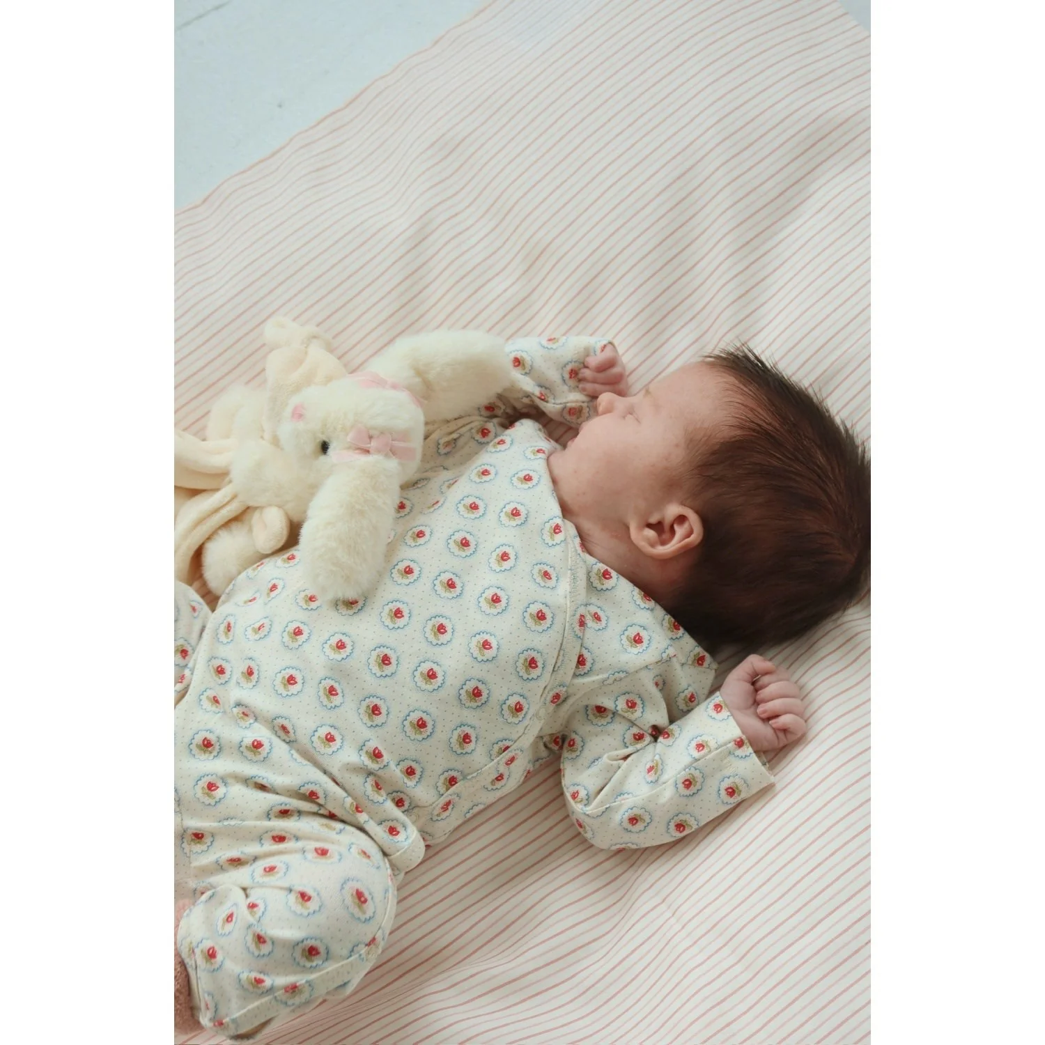 Konges Sløjd Stripie Petite Rose Baby Bedding Gots - Image 3