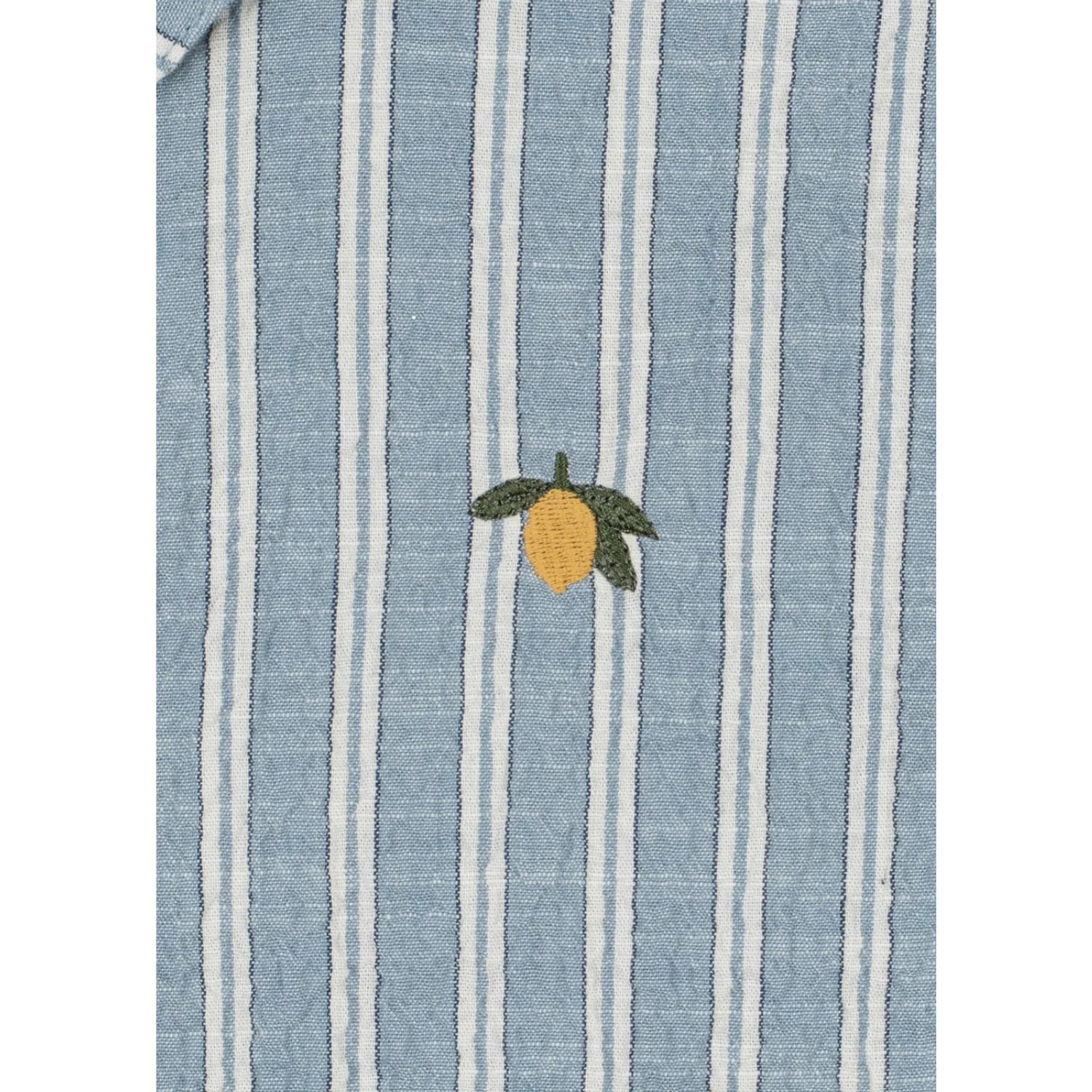 Konges Sløjd Trio Bleu Stripe Elliot Ss Shirt Gots - Image 3
