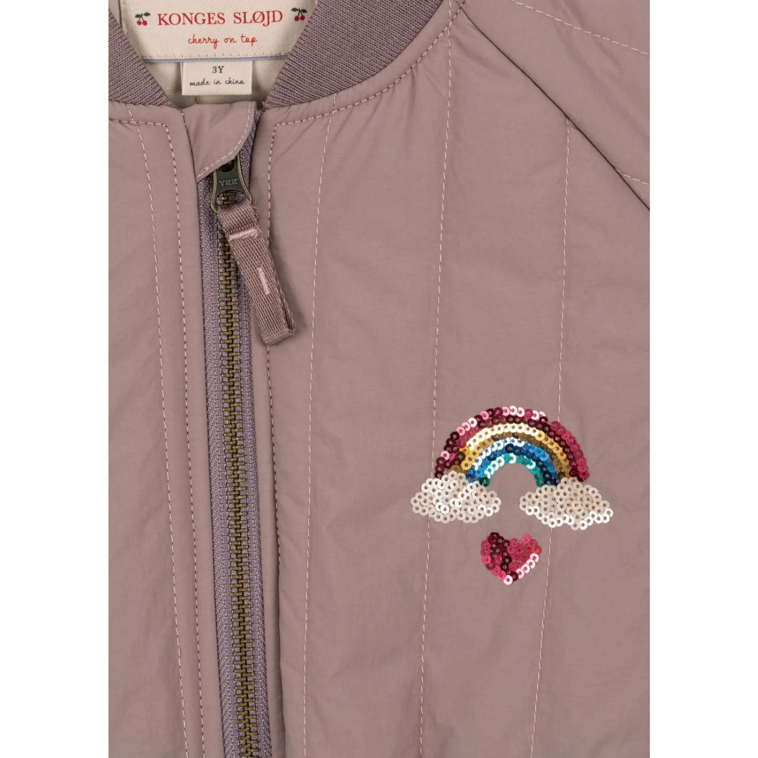 Konges Sløjd Twilight Mauve Juno Sequin Bomber Jacket - Image 13