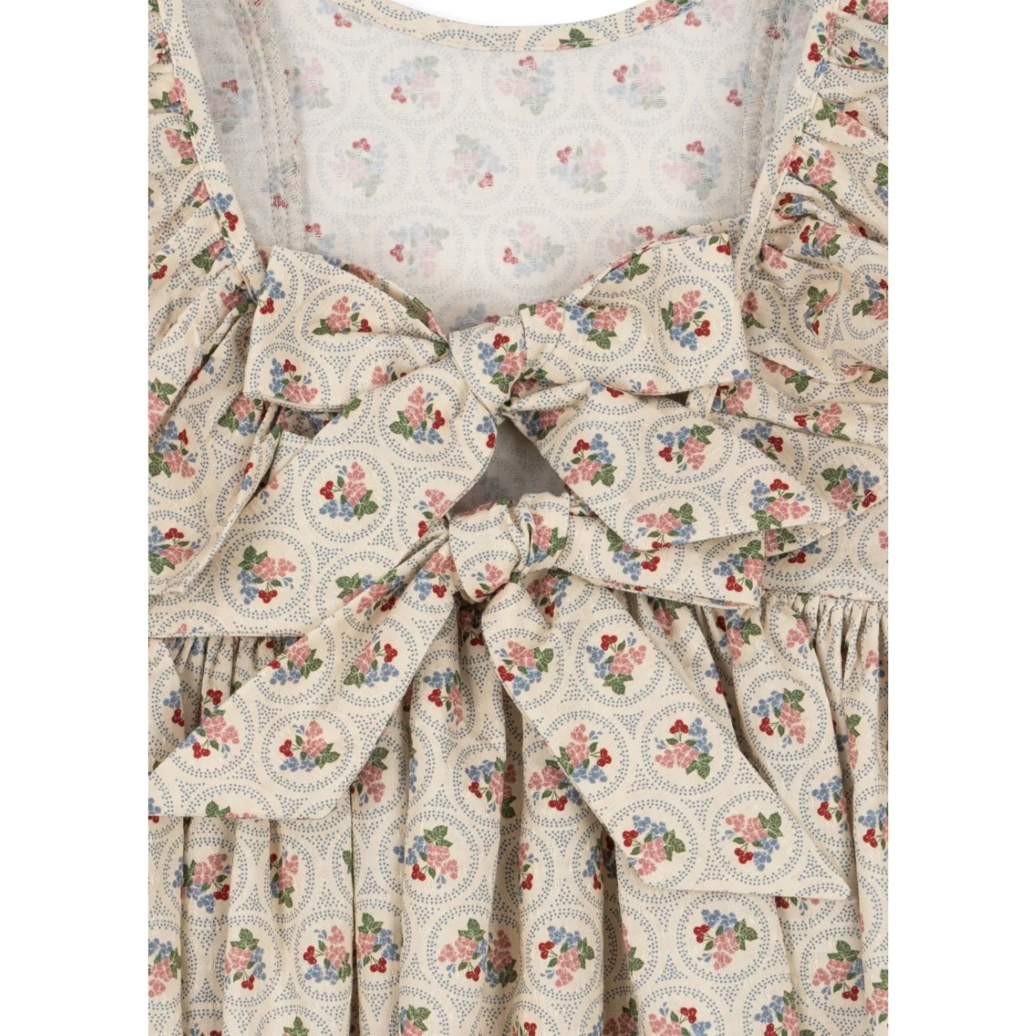 Konges Sløjd Verona Blues Cianna Ls Bow Dress Gots - Image 9