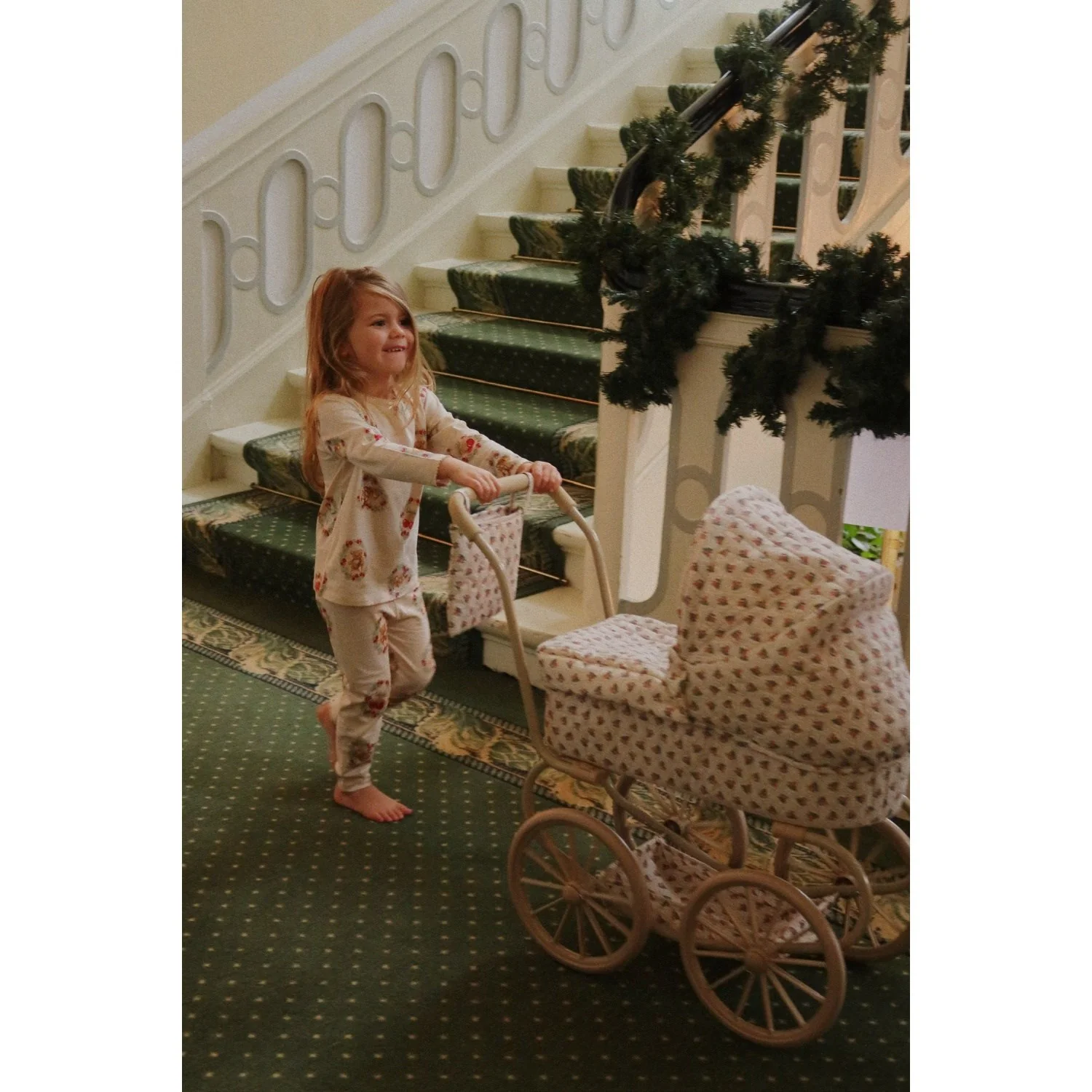 Konges Sløjd Verona Blues Minnie Doll Pram - Image 5