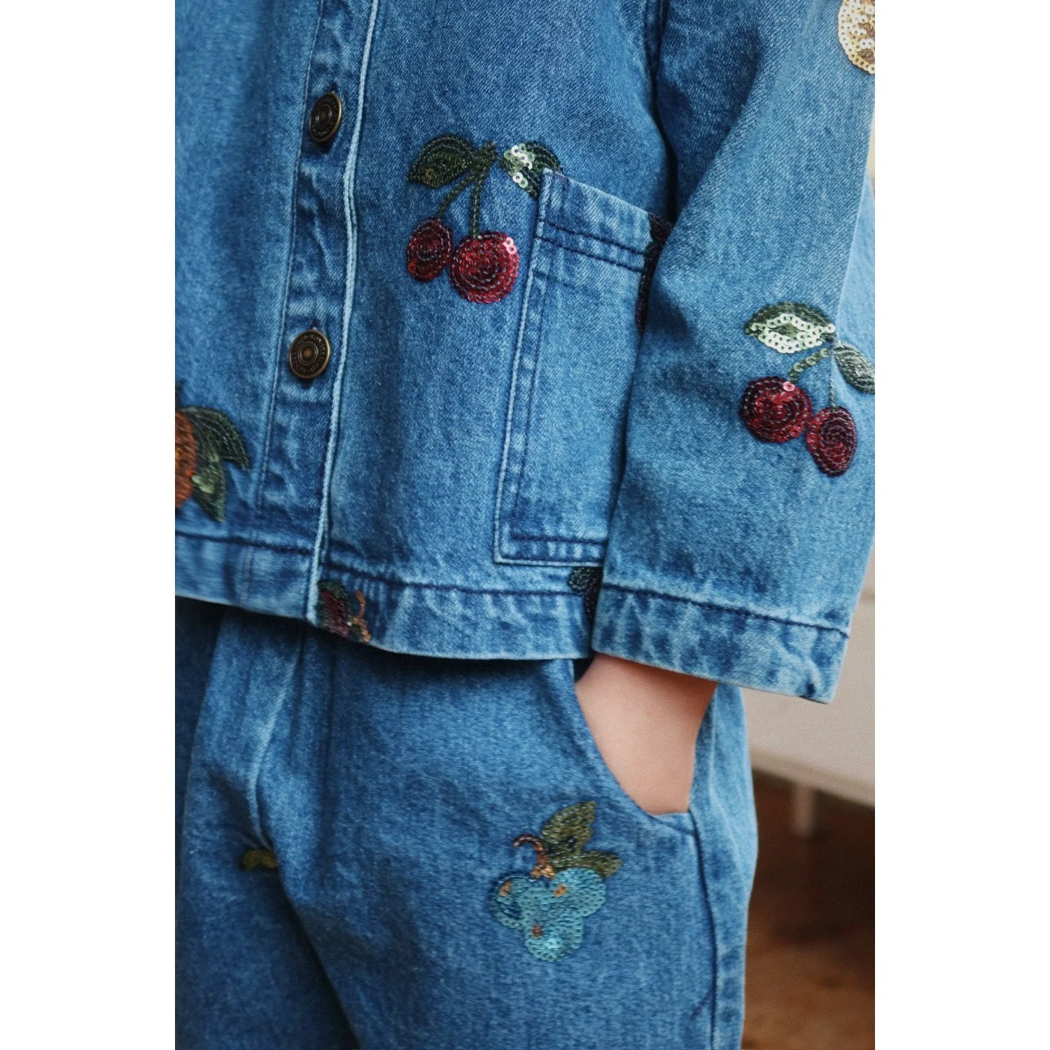 Konges Sløjd Vitamins Magot Sequin Frill Pants Gots - Image 3