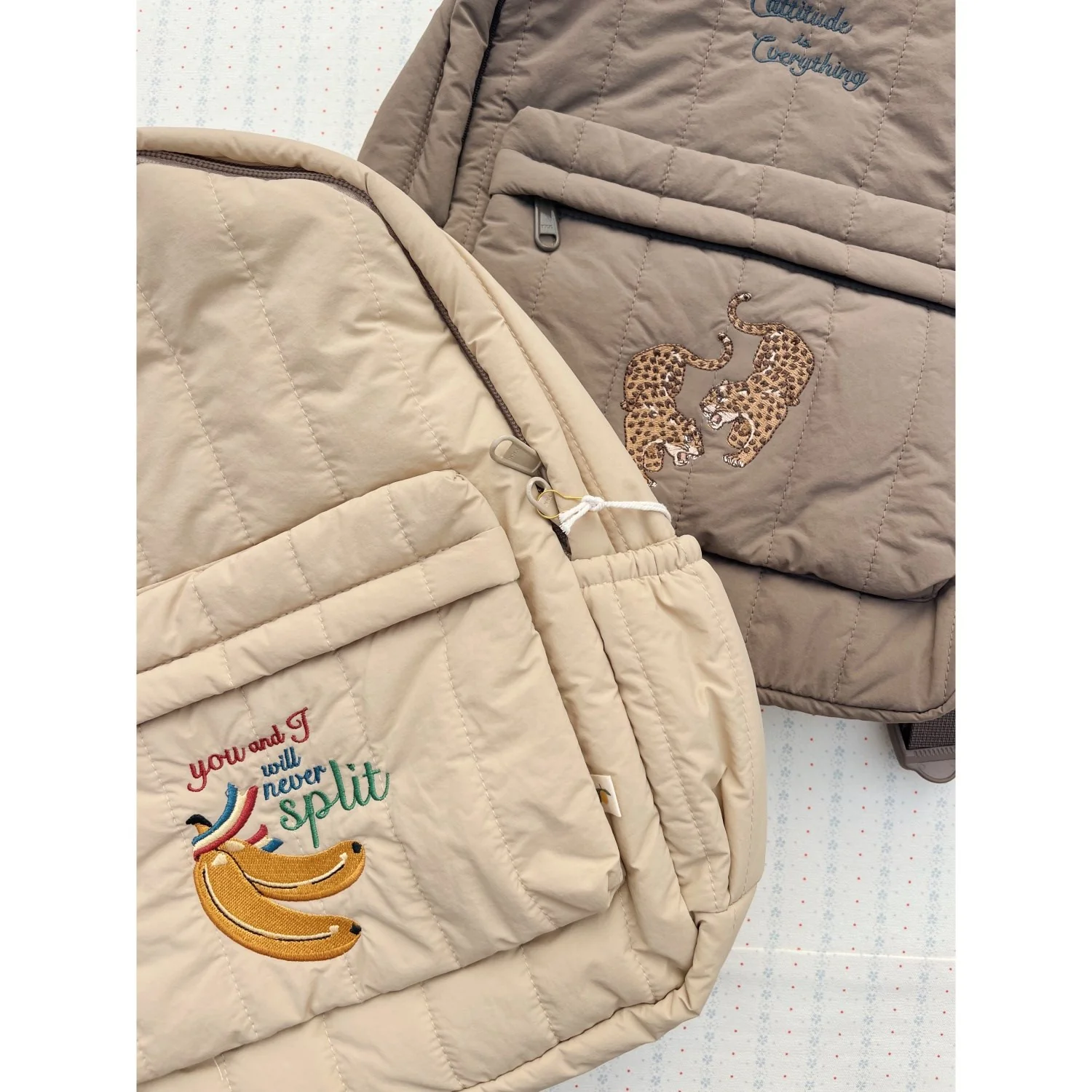 Konges Sløjd Walnut Juno Quilted Backpack Midi - Image 3