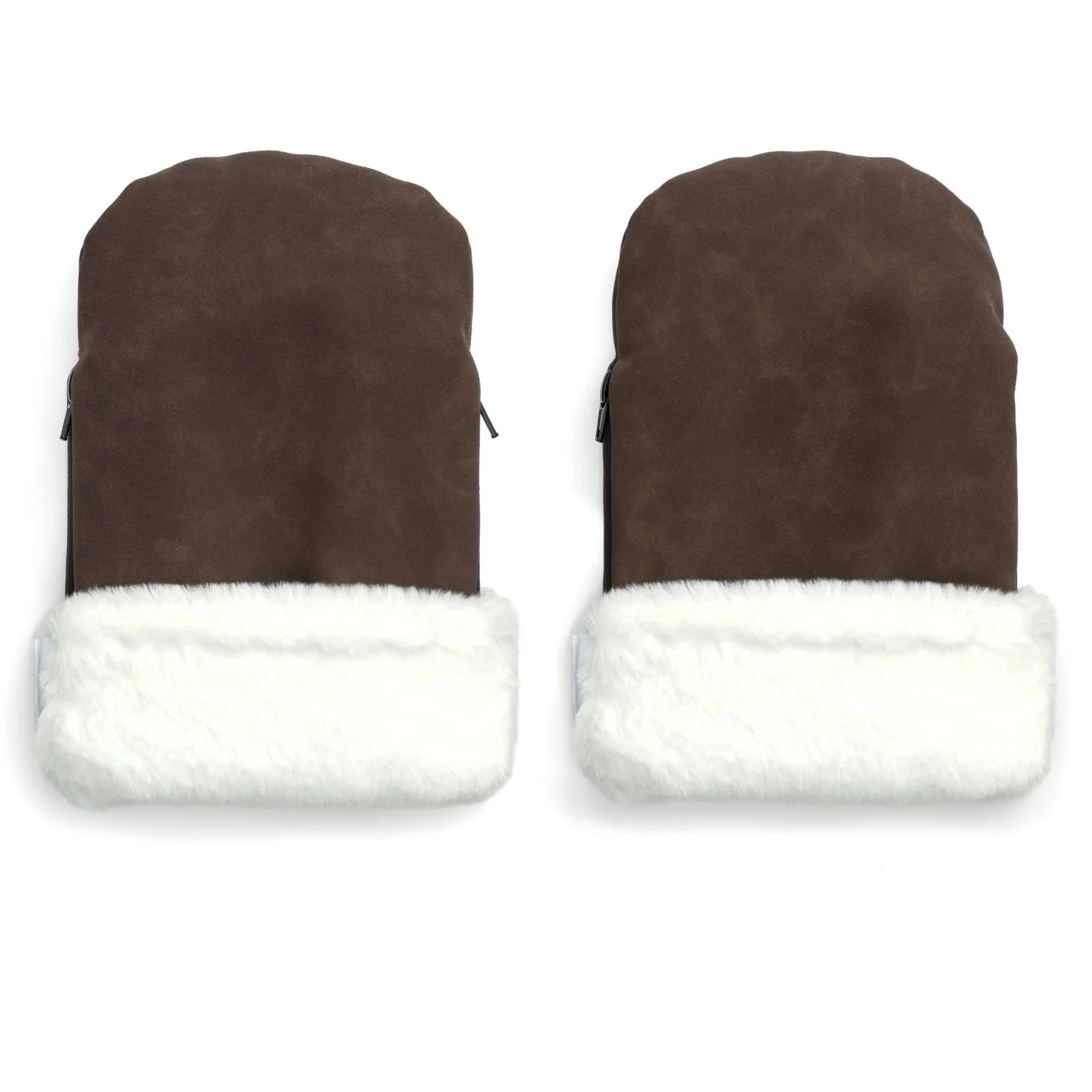 KongWalther Chocolate Brown Faux Suede Østerbro Gloves - Image 2