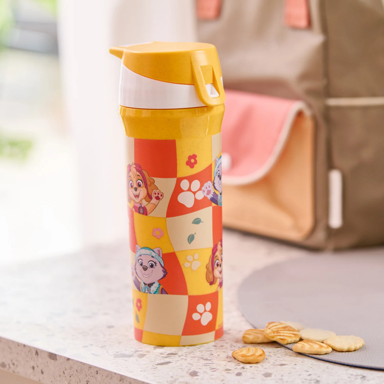 Koziol Organic Honey Yellow Water Bottle 500Ml Stan 0,5 Grow Paw Patrol - Image 2
