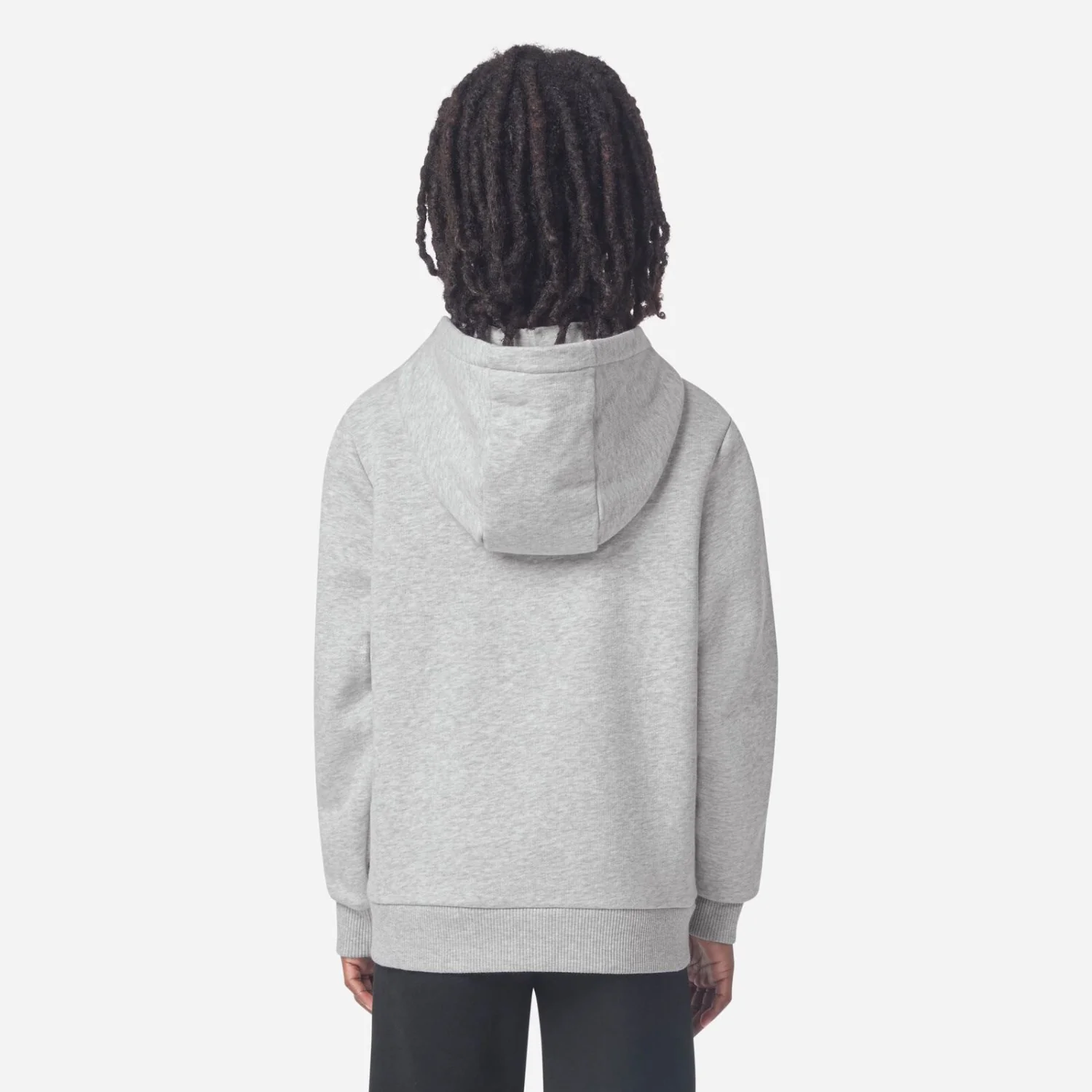 LACOSTE Argent Chine Heather Core Fleece Full Zip Hoodi - Image 4