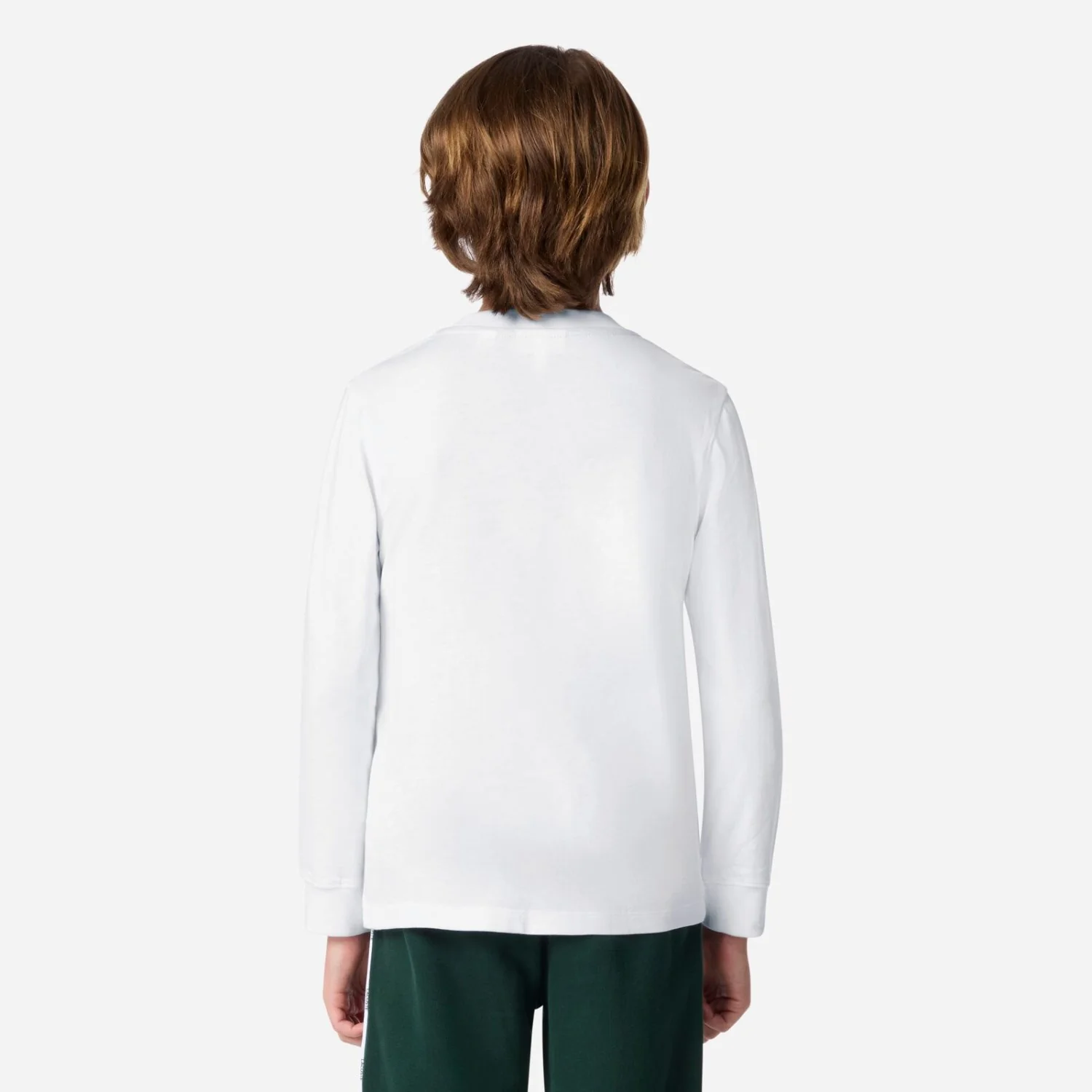 LACOSTE Blanc Icon Core L/S Tee - Image 4