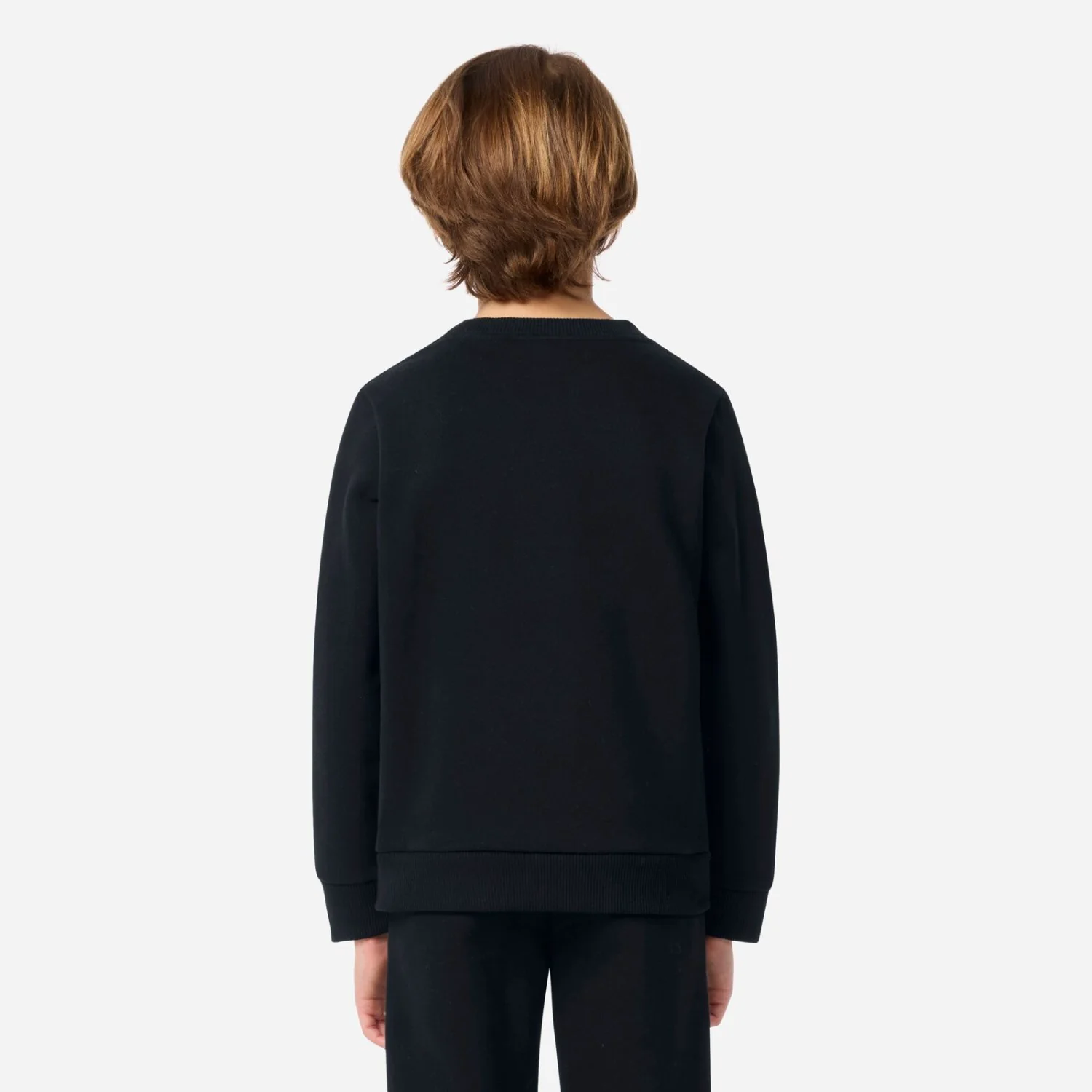 LACOSTE Noir Core Fleece Crew - Image 4