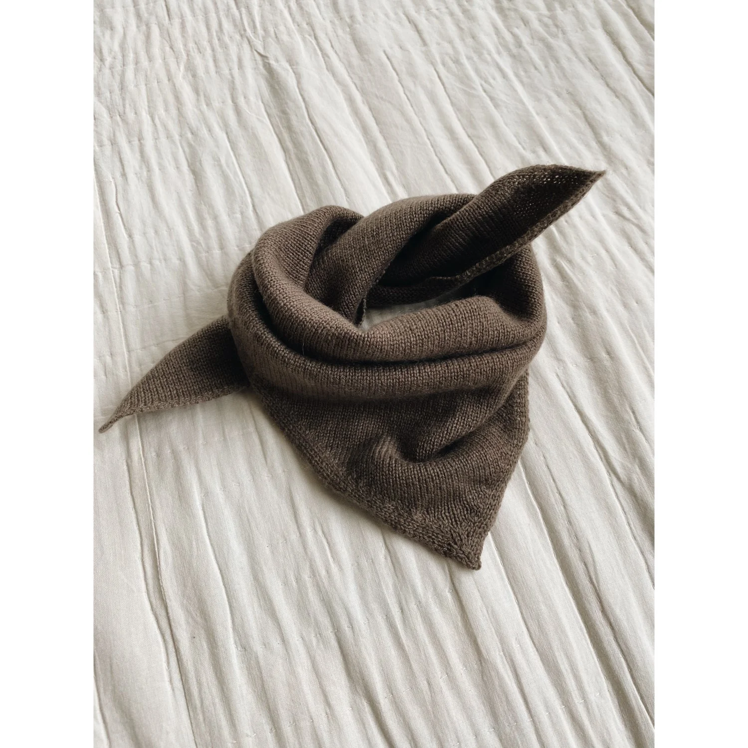 Lalaby Brown Atlas Scarf - Image 2