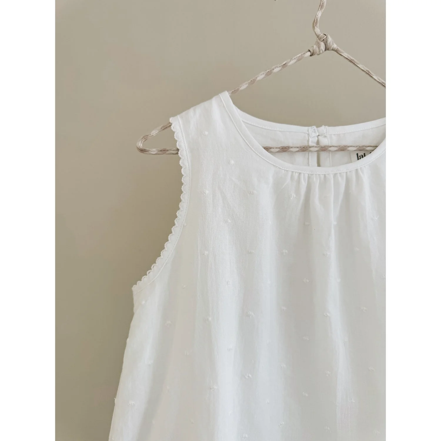 Lalaby Elinor Dress - White Dot - Image 3