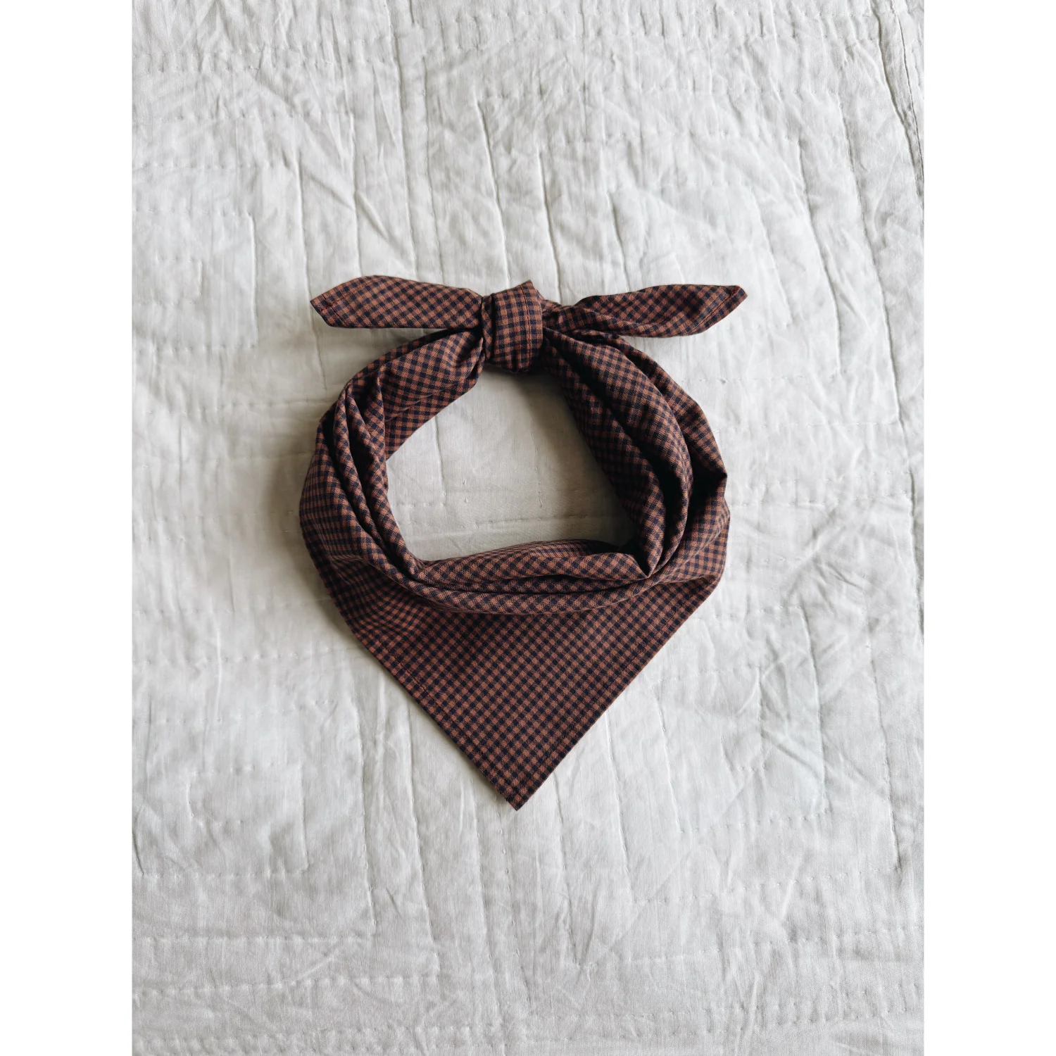 Lalaby Indigo Check Vera Scarf