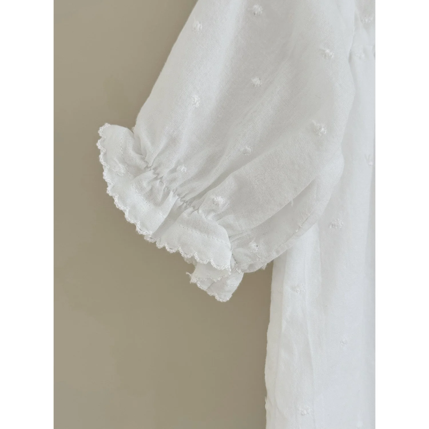 Lalaby Lilibeth Dress (Baby) - White Dot - Image 3