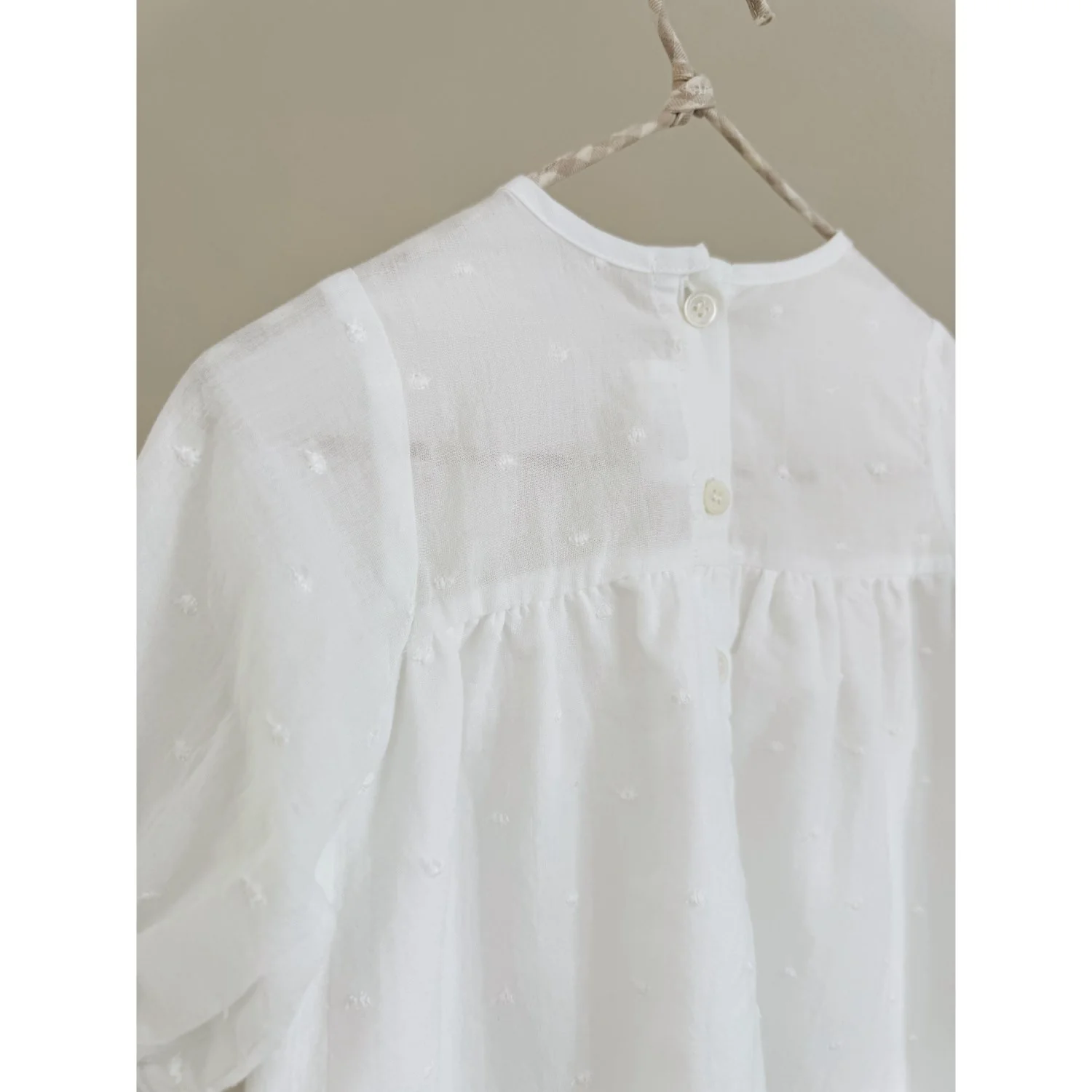 Lalaby Lilibeth Dress (Baby) - White Dot - Image 5