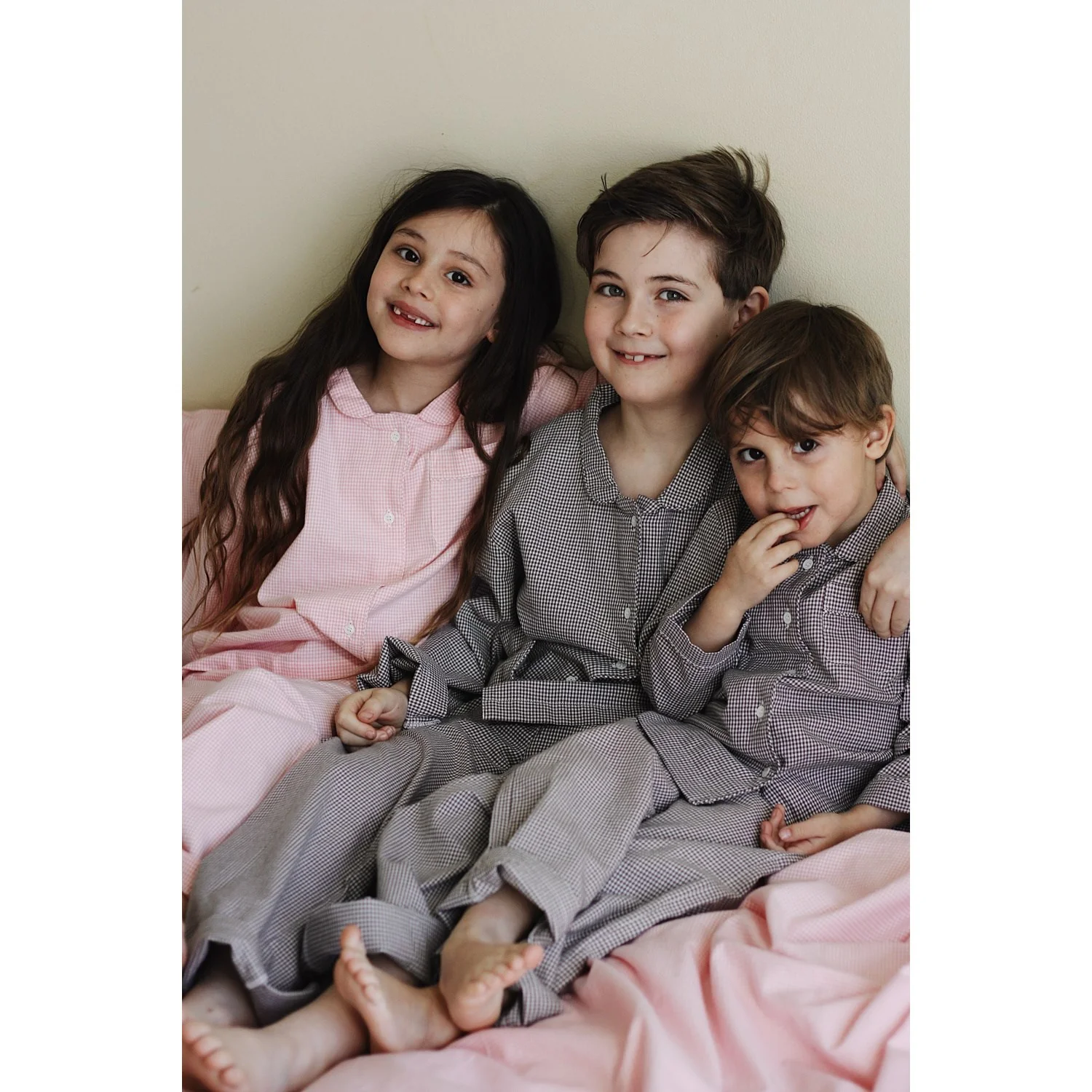 Lalaby Tiny Check Brown Classic Pyjamas - Image 7