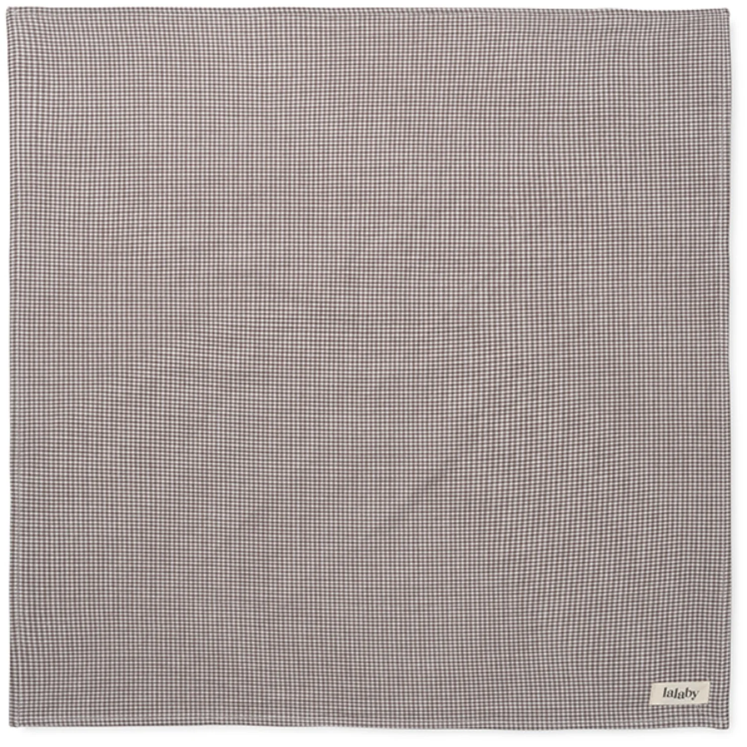 Lalaby Tiny Check Brown Vera Scarf - Image 3
