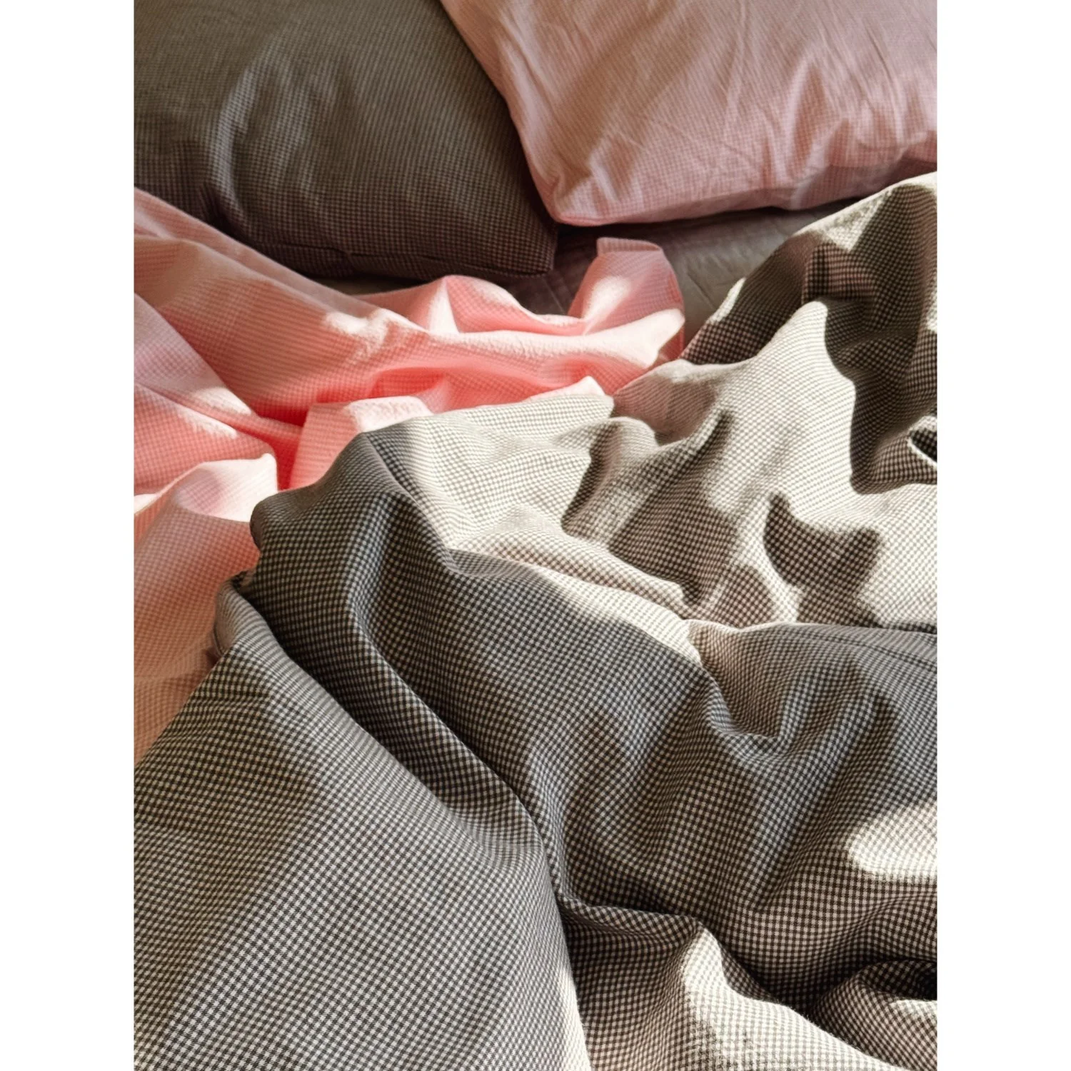 Lalaby Tiny Check Pink Classic Baby Bedding - Image 4