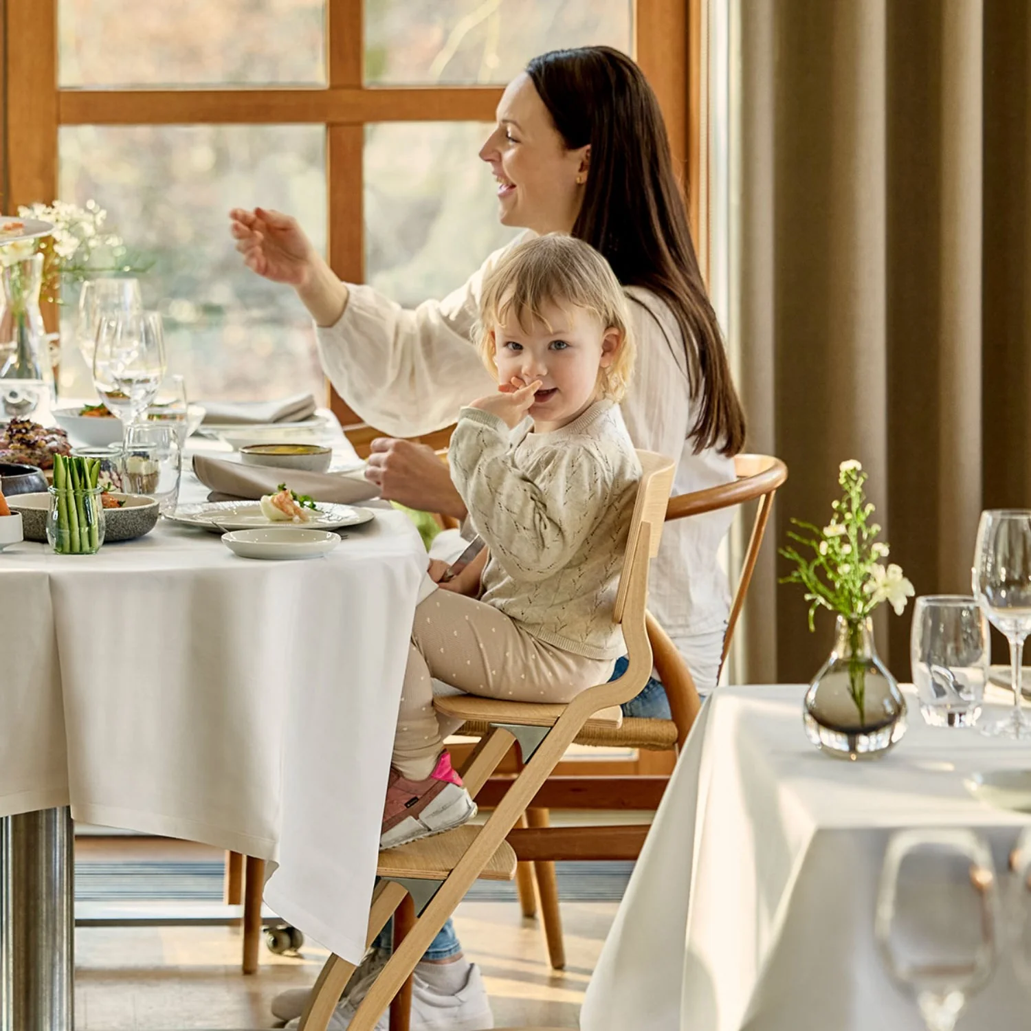 Leander Beech Nature Leander Louie™ High Chair Without Safety Bar - Image 2
