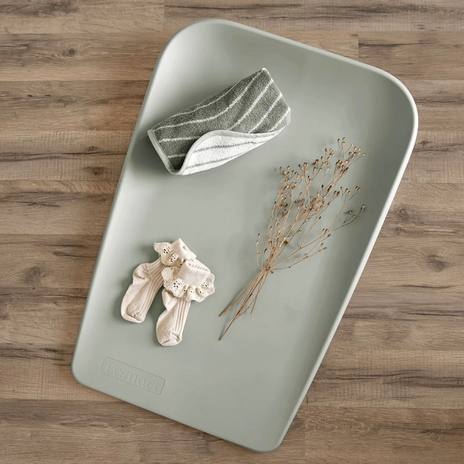 Leander Sage Green Leander Matty™ Mini Changing Pad - Image 4