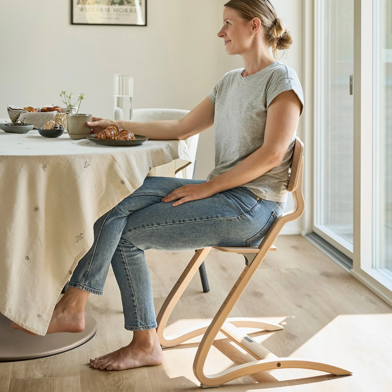 Leander Oak Nature Leander Louie™ High Chair Without Safety Bar - Image 4
