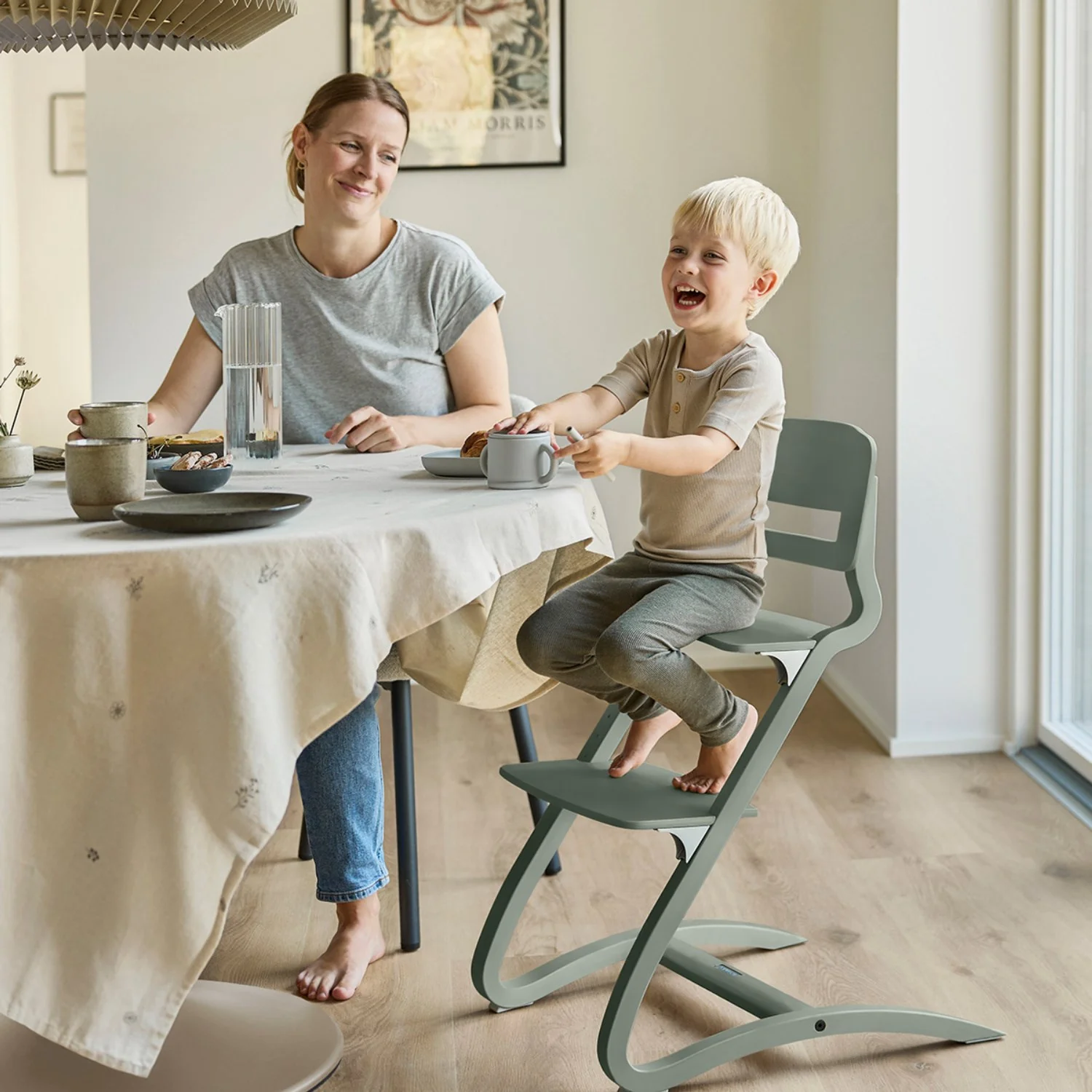 Leander Sage Green Leander Louie™ High Chair Without Safety Bar - Image 2