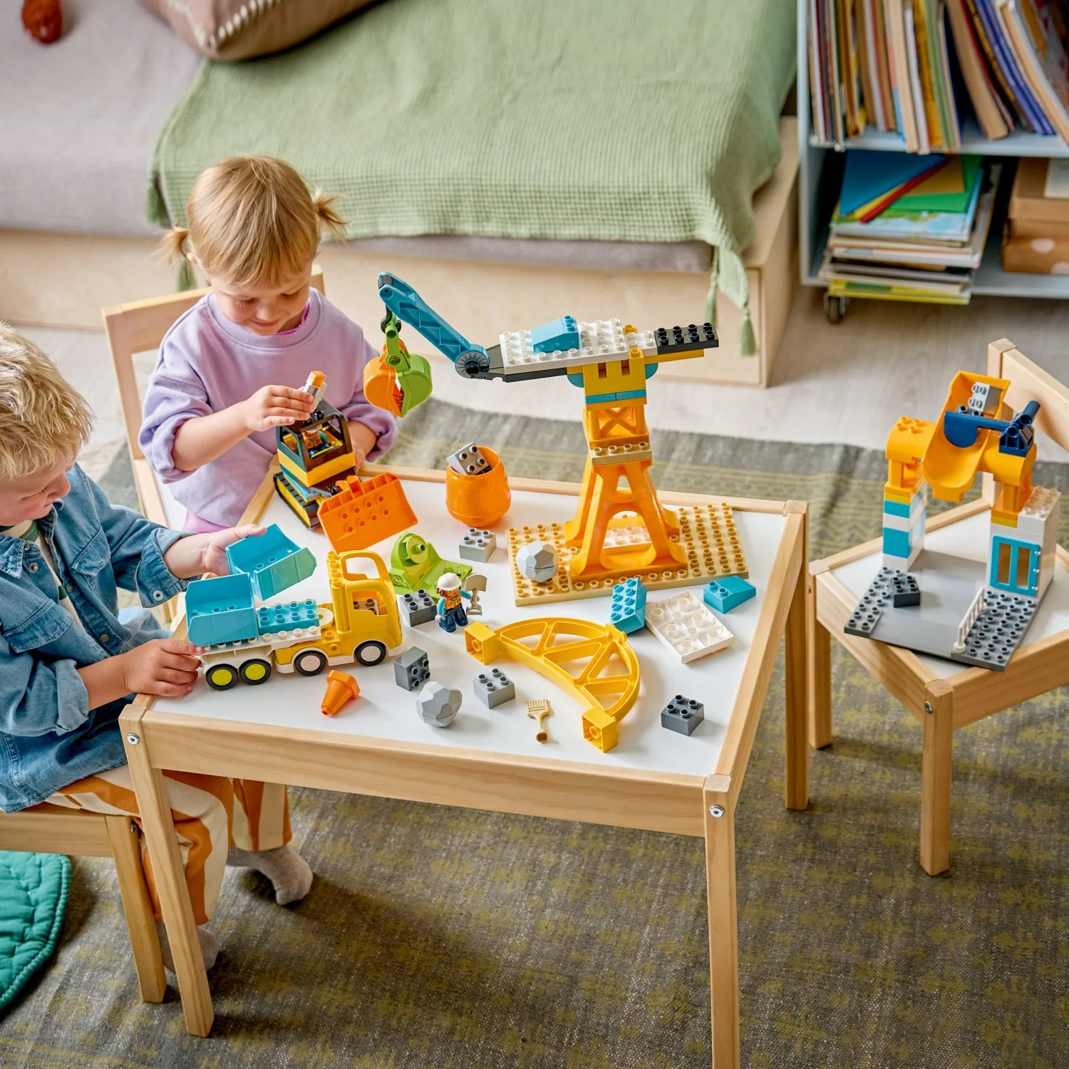 LEGO® DUPLO Town 3-i-1 Byggeplads Med Køretøjer 10476 - Image 3