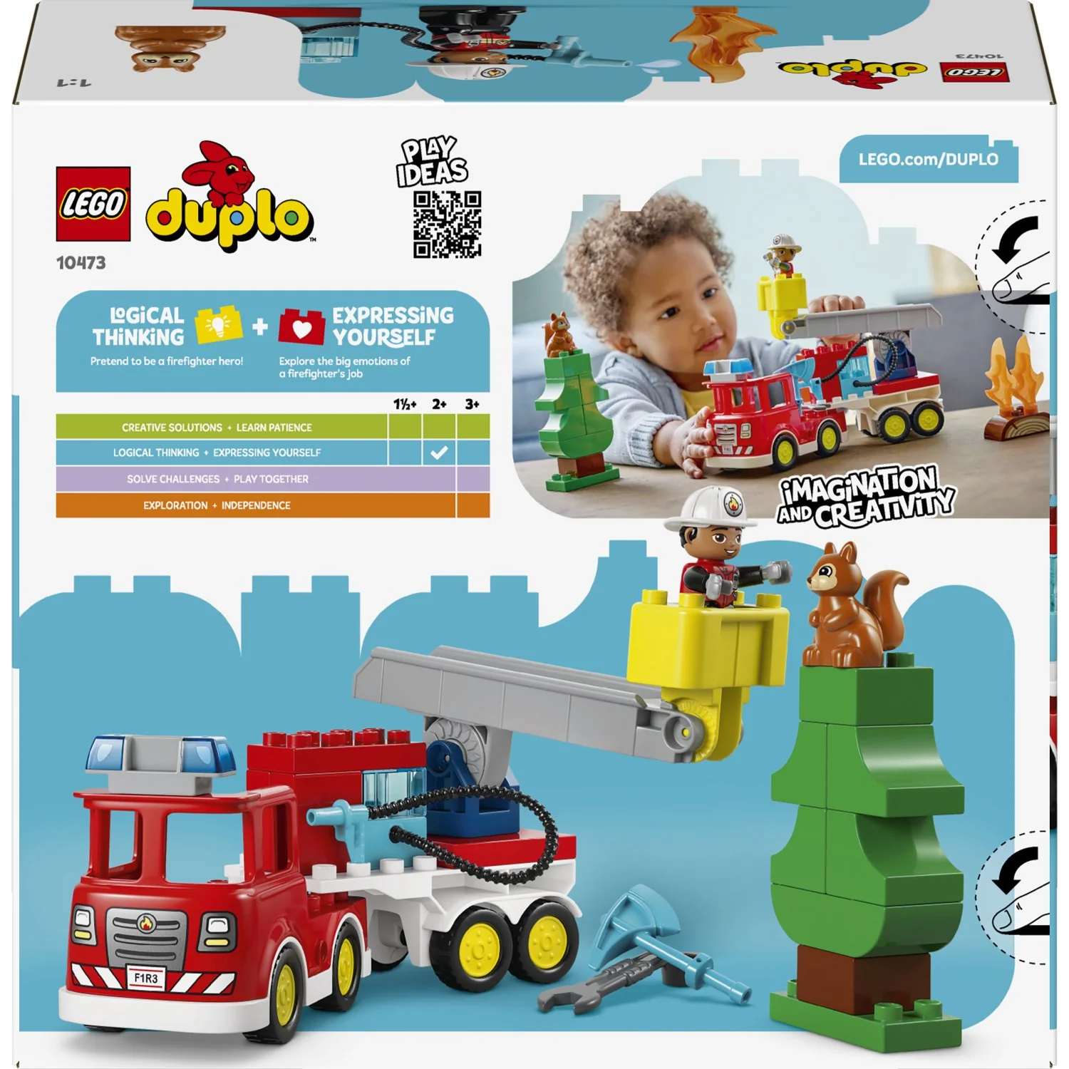 LEGO® DUPLO Town Brandbil Med Slange And Brandmand 10473 - Image 4