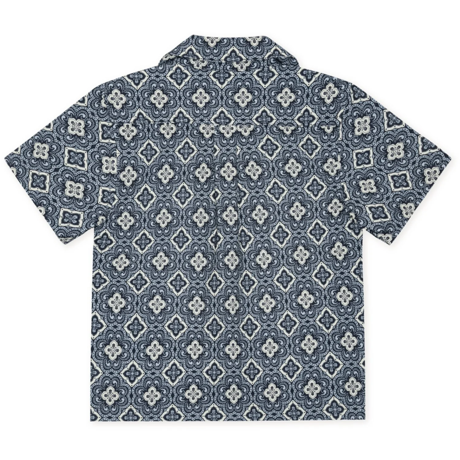 Les Deux Kids Blue Fog Lukas Arabesque AOP SS Shirt - Image 3
