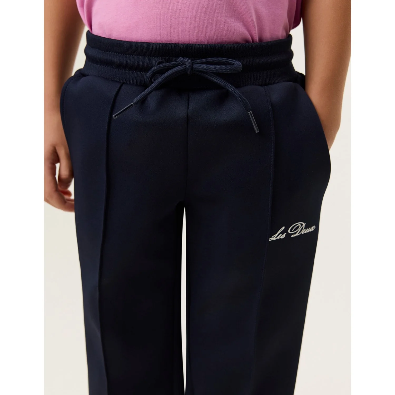 Les Deux Kids Dark Navy Ballier Crew Track Pants - Image 2