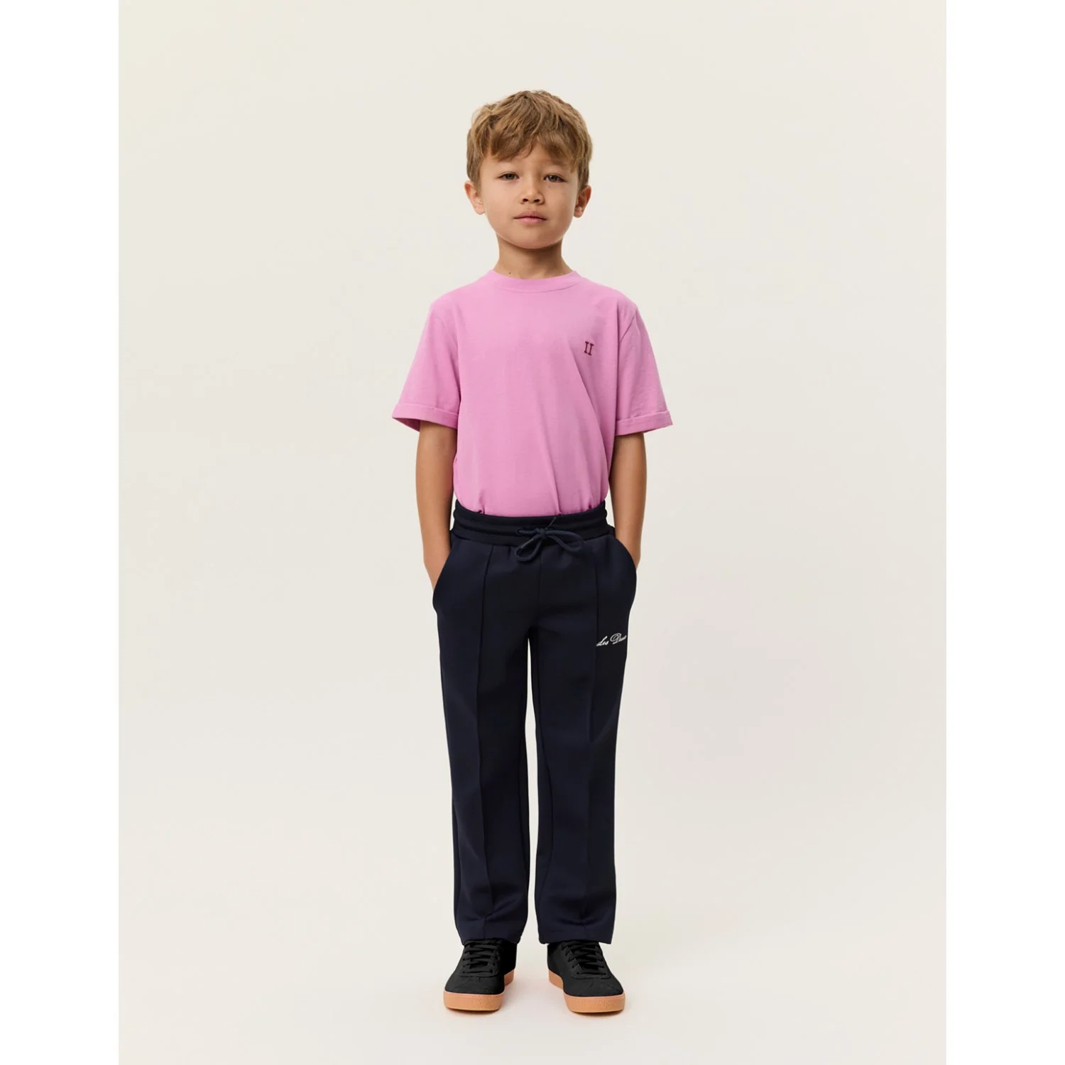Les Deux Kids Dark Navy Ballier Crew Track Pants - Image 5