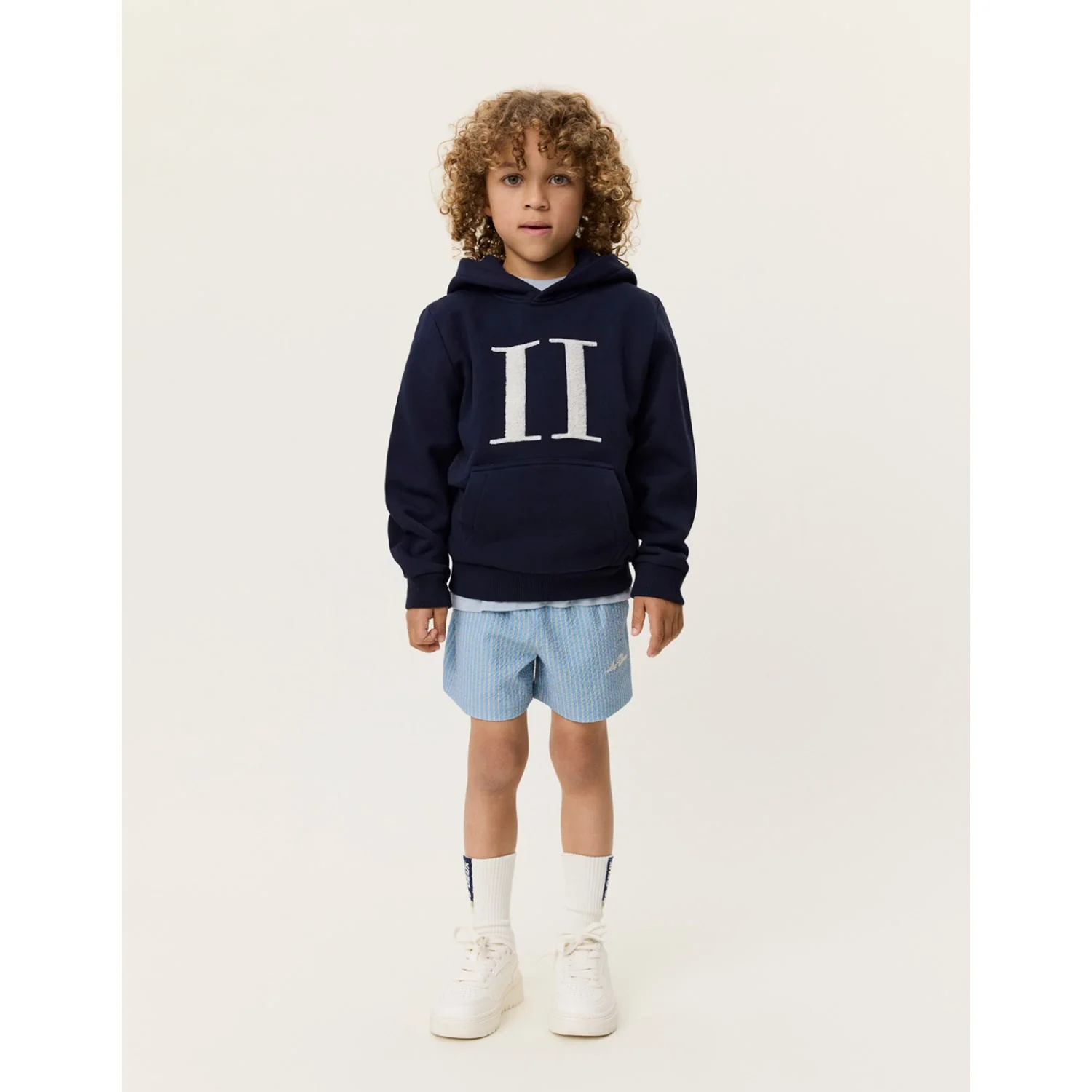 Les Deux Kids Dark Navy Encore Bouclé Hoodie - Image 4