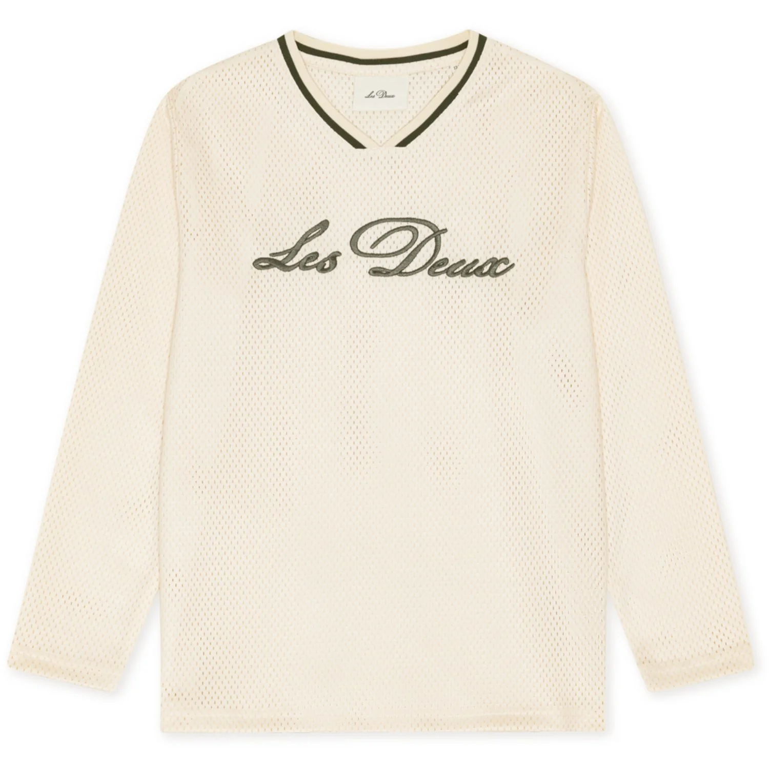 Les Deux Kids Ivory Mesh Ls T-Shirt Kids