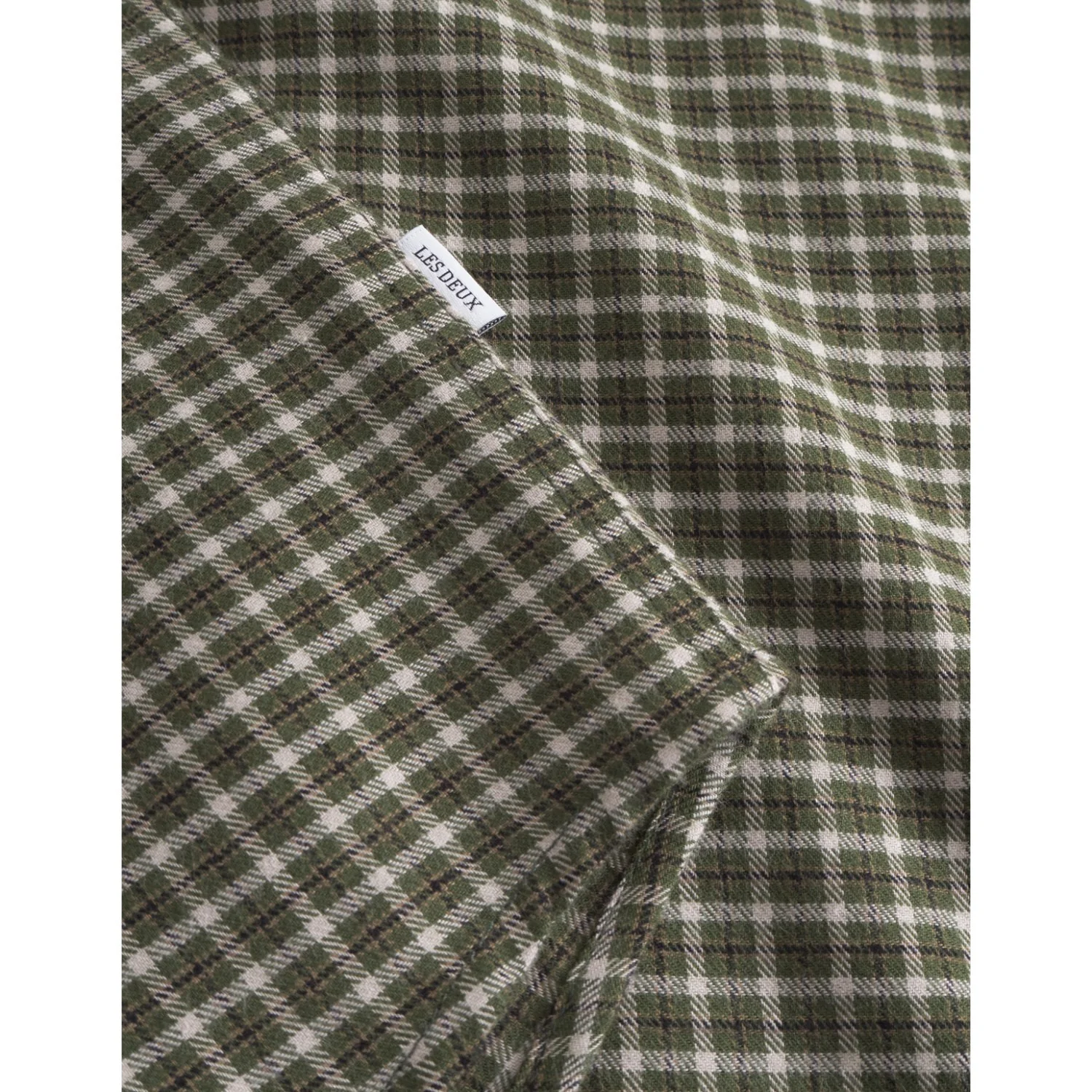 Les Deux Kids Light Sand Konrad Check Flannel Shirt KIDS - Image 3