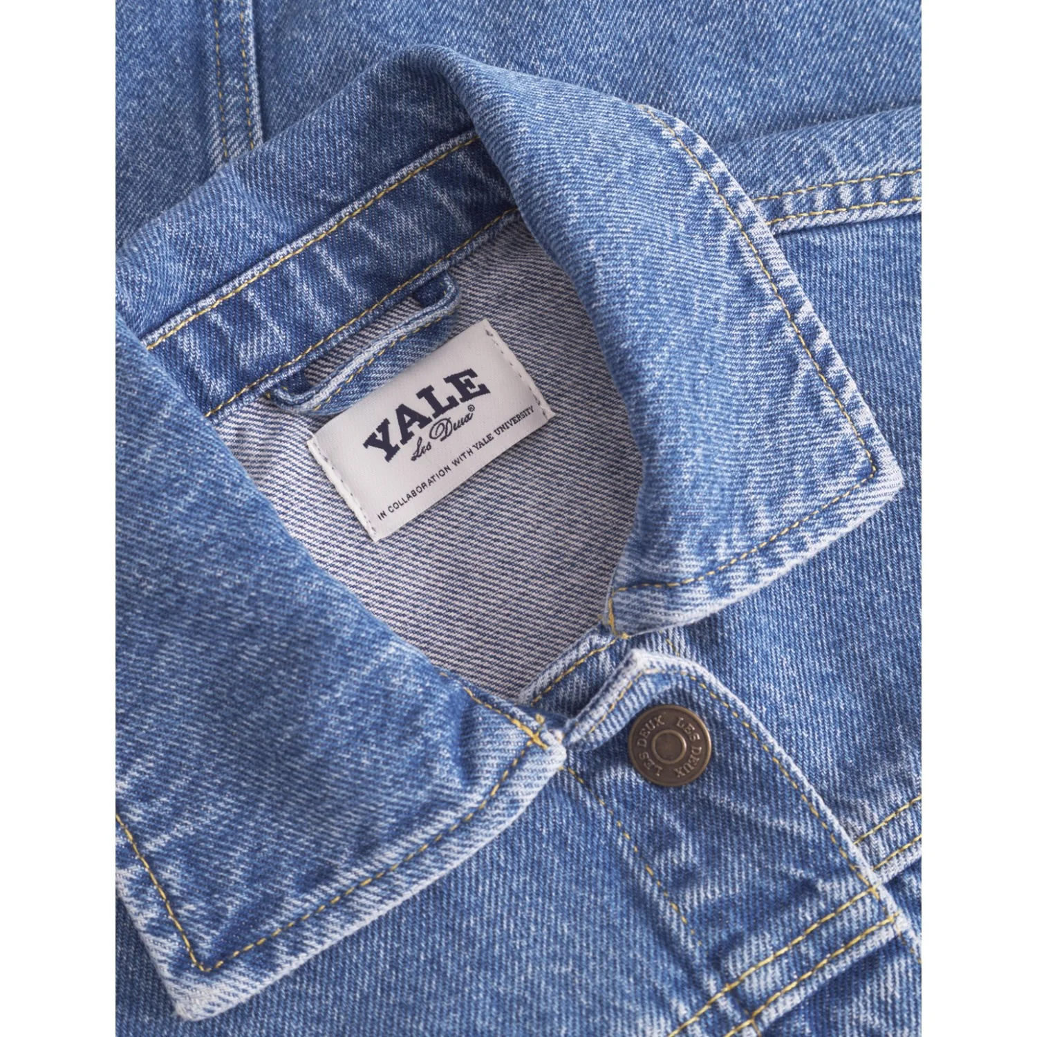 Les Deux Kids Medium Indigo Wash Rally Yale Bulldog Denim Jacket KIDS - Image 3