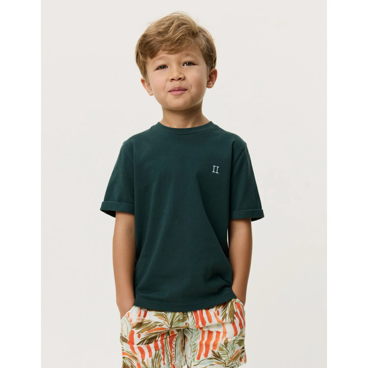 Les Deux Kids Pine Green Core Contrast T-Shirt KIDS - Image 2