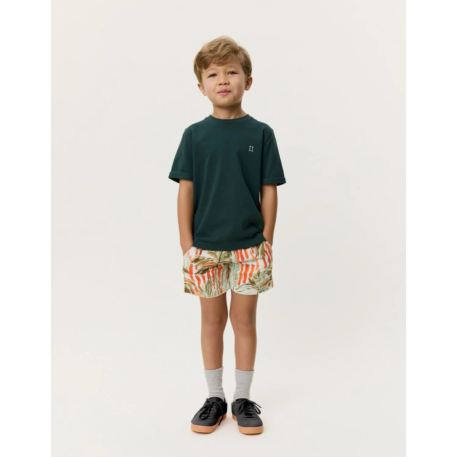 Les Deux Kids Pine Green Core Contrast T-Shirt KIDS - Image 4