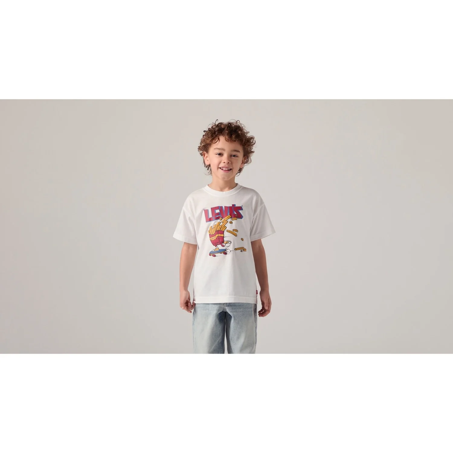 Levi's Bright White Lvb Fries On The Loose Tee - Image 2