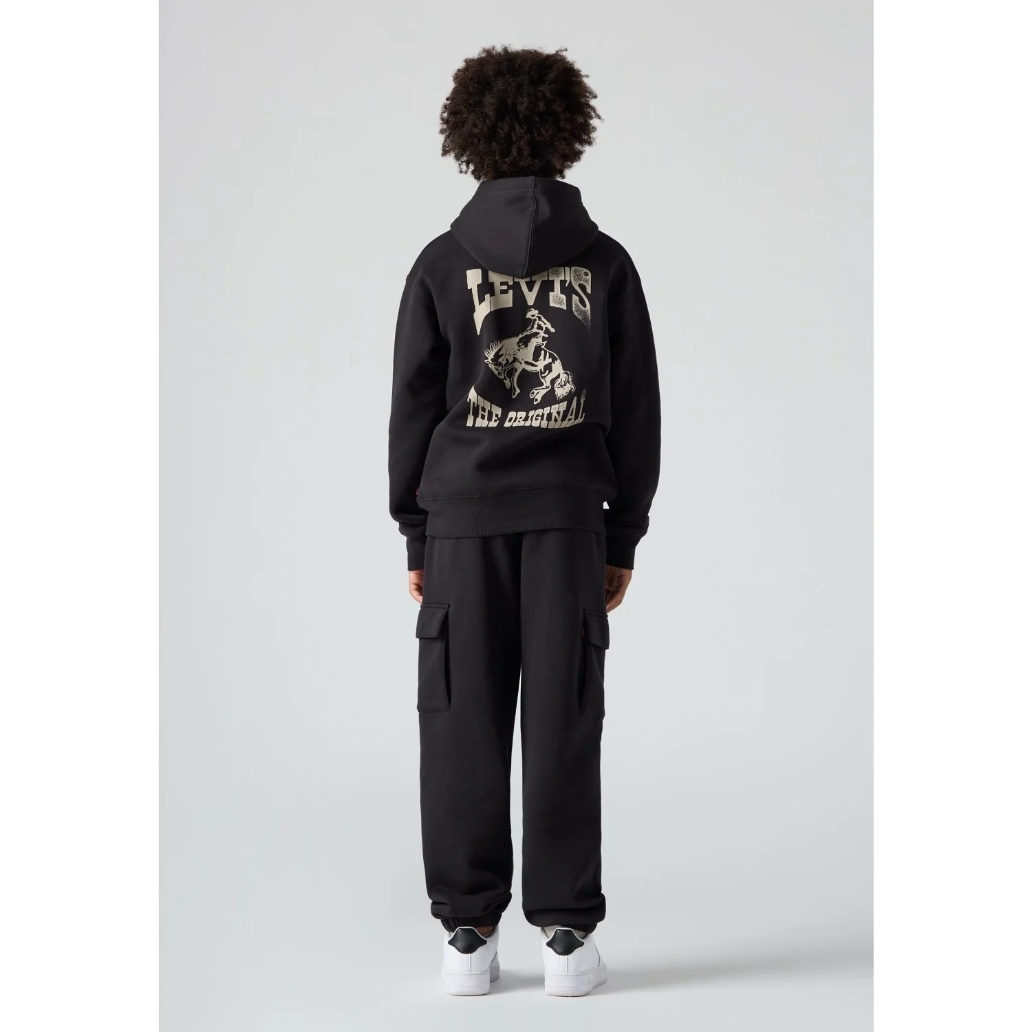 Levi's Jet Black Cargo Jogger - Image 4