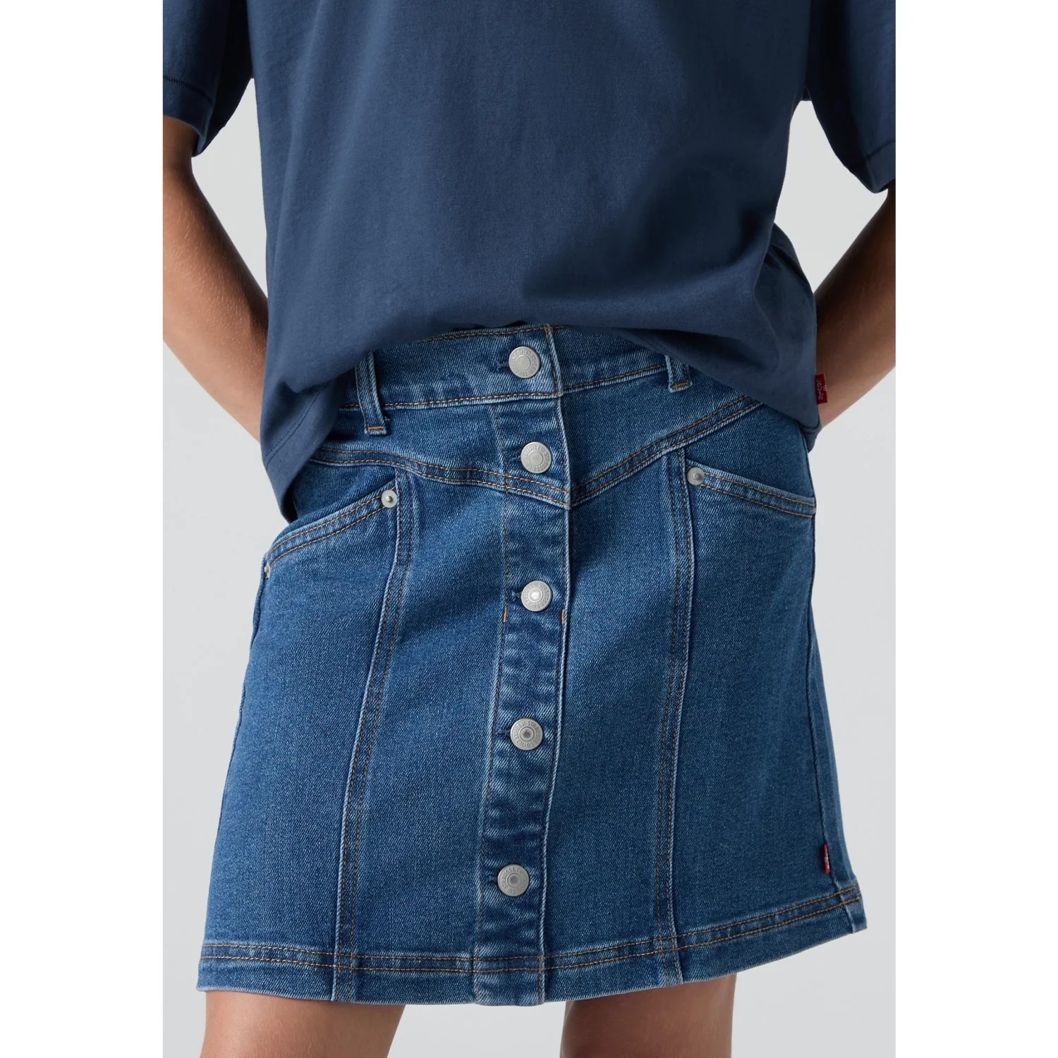 Levi's Rodeo Button Front Skirt - Image 3