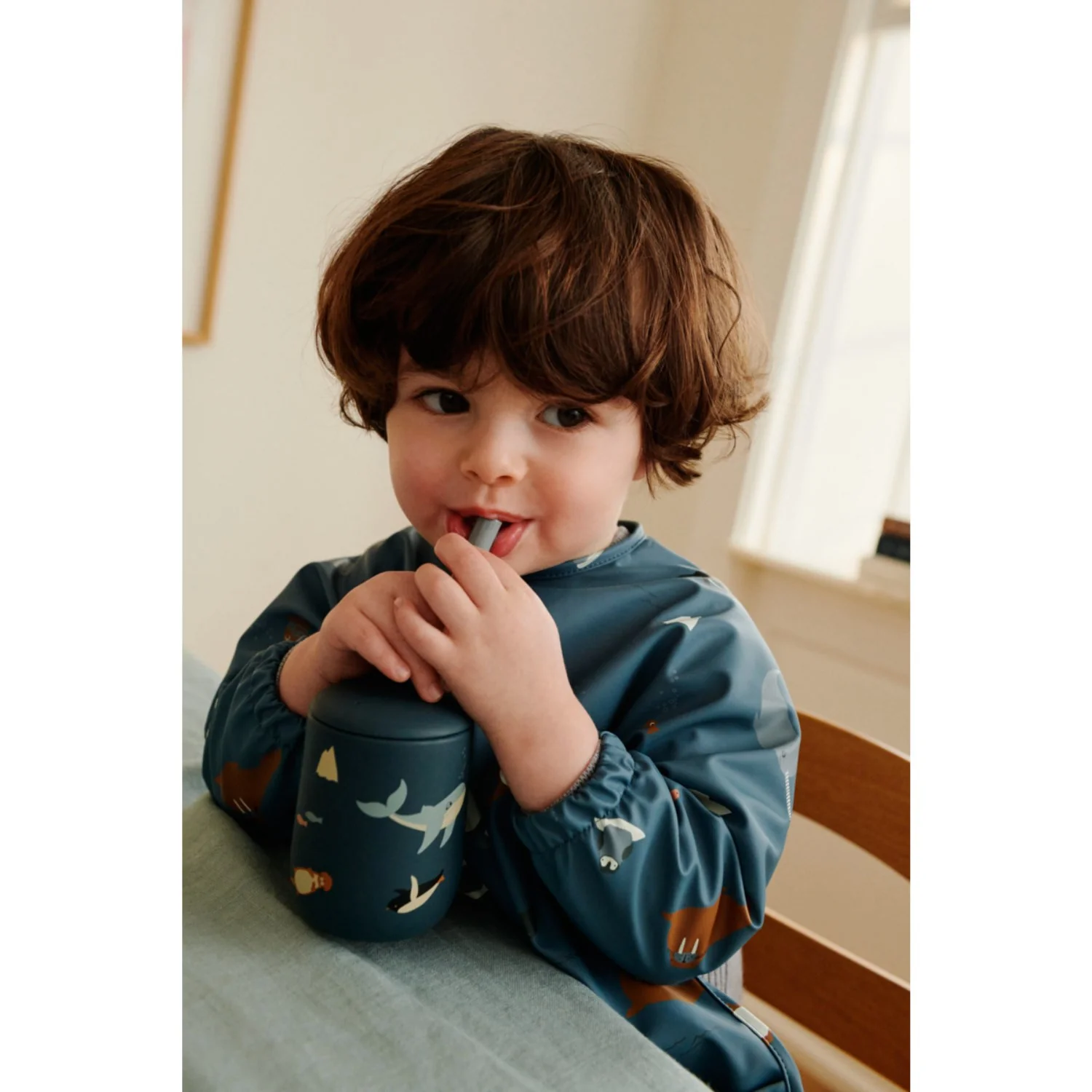 LIEWOOD Arctic Sea / Ocean View Merle Printed Cape Bib - Image 3