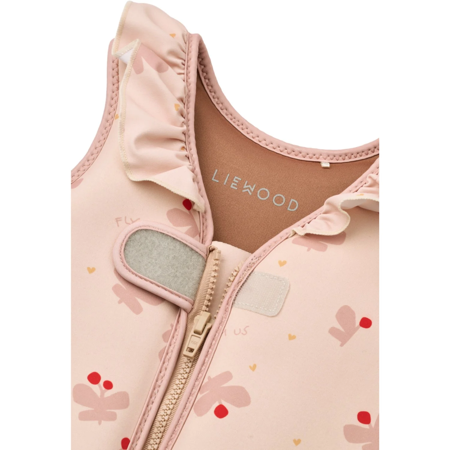 LIEWOOD Butterfly / Apple Blossom Dove Swim Vest W Frill - Image 2