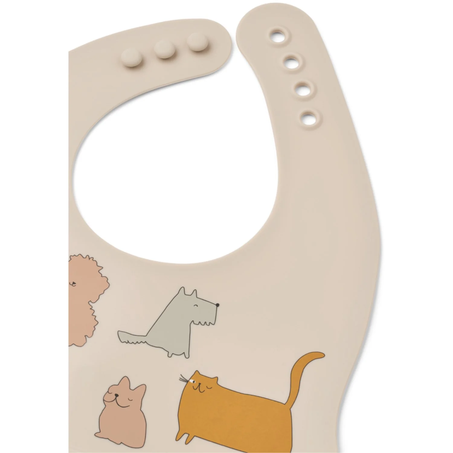 LIEWOOD Cats And Dogs / Sandy Ember Printed Bib 2-Pack - Image 3
