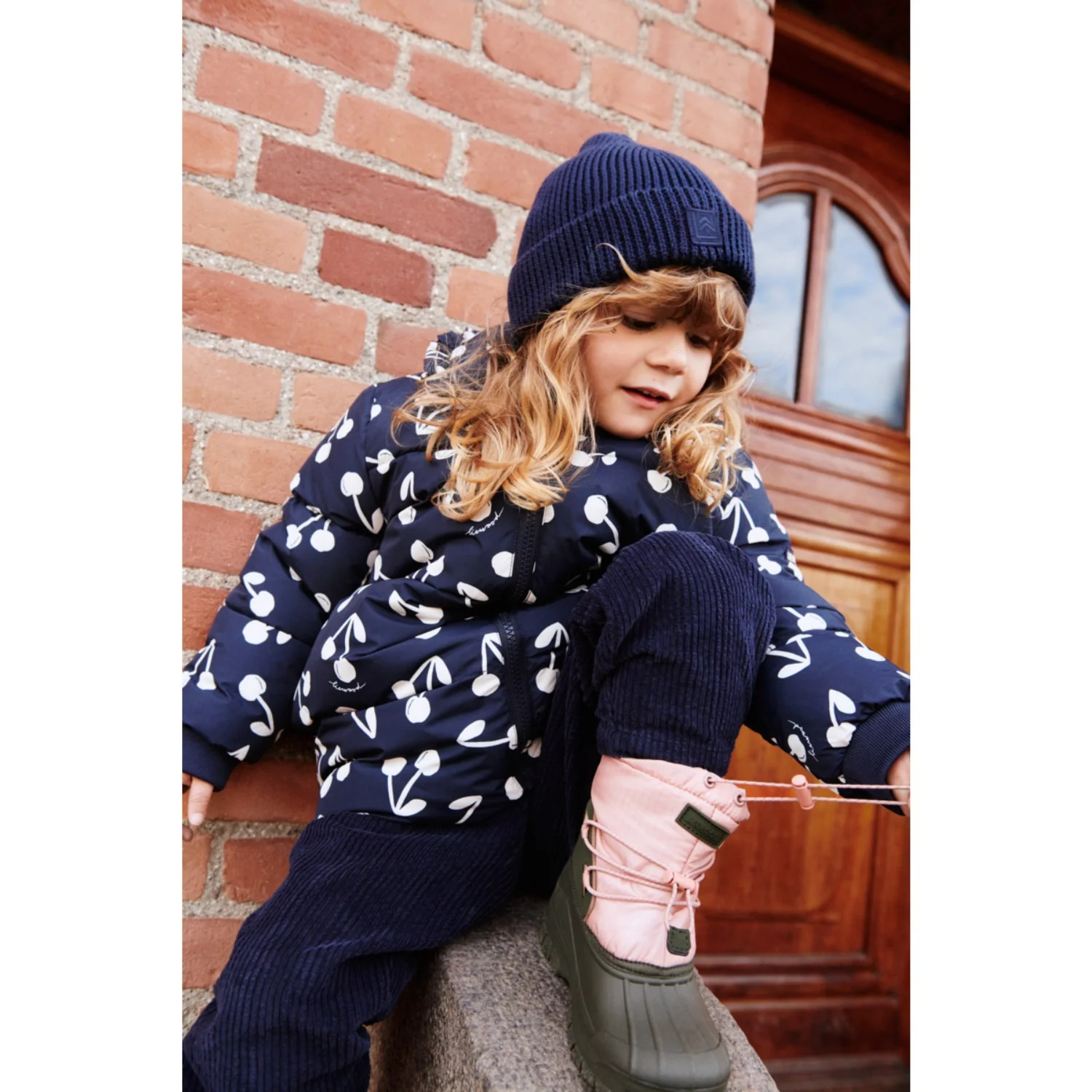 LIEWOOD Cherry Blossom / Classic Navy Anemone Long Jacket - Image 2