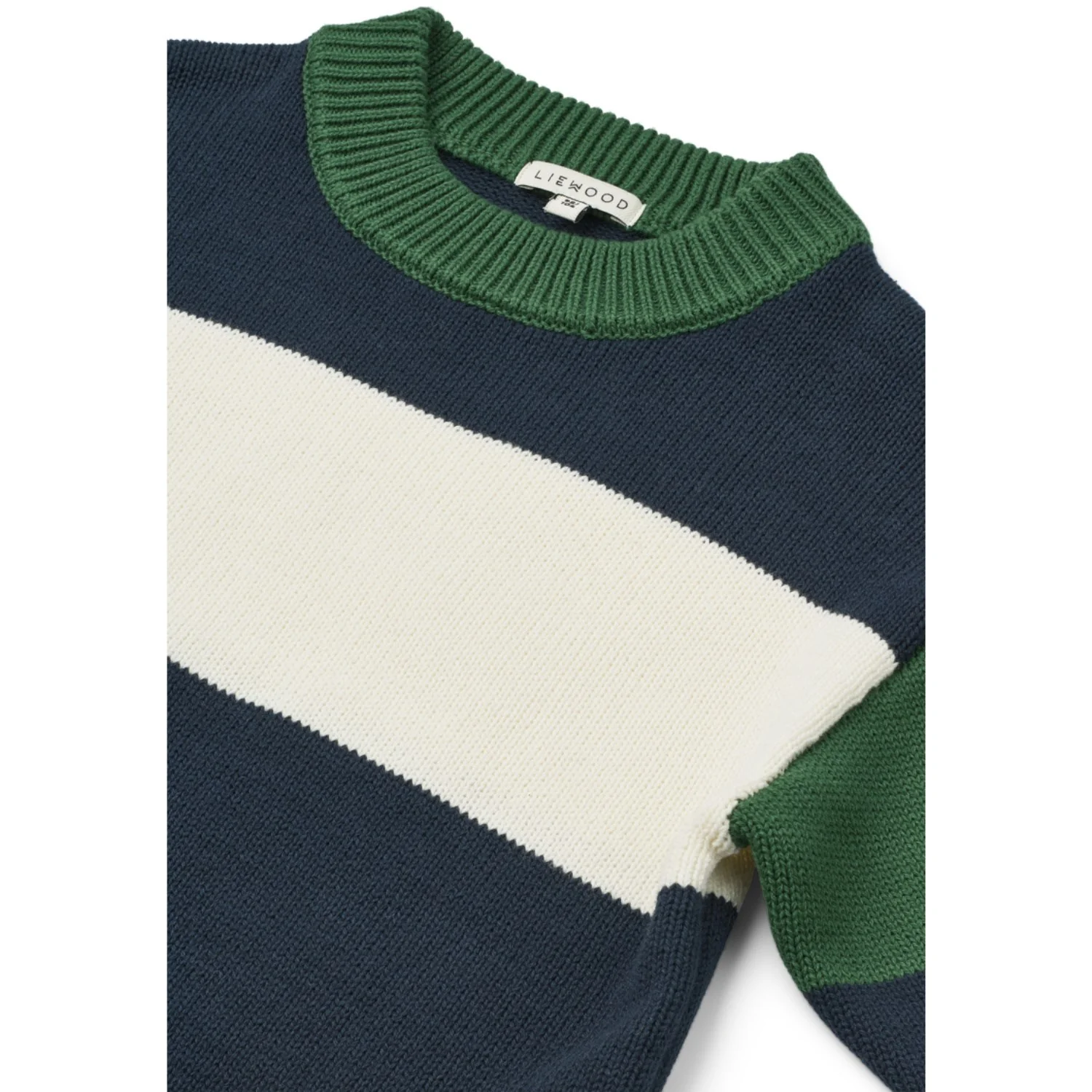 LIEWOOD Classic Navy Multi Mix Orlane Stripe Knit Jumper - Image 2