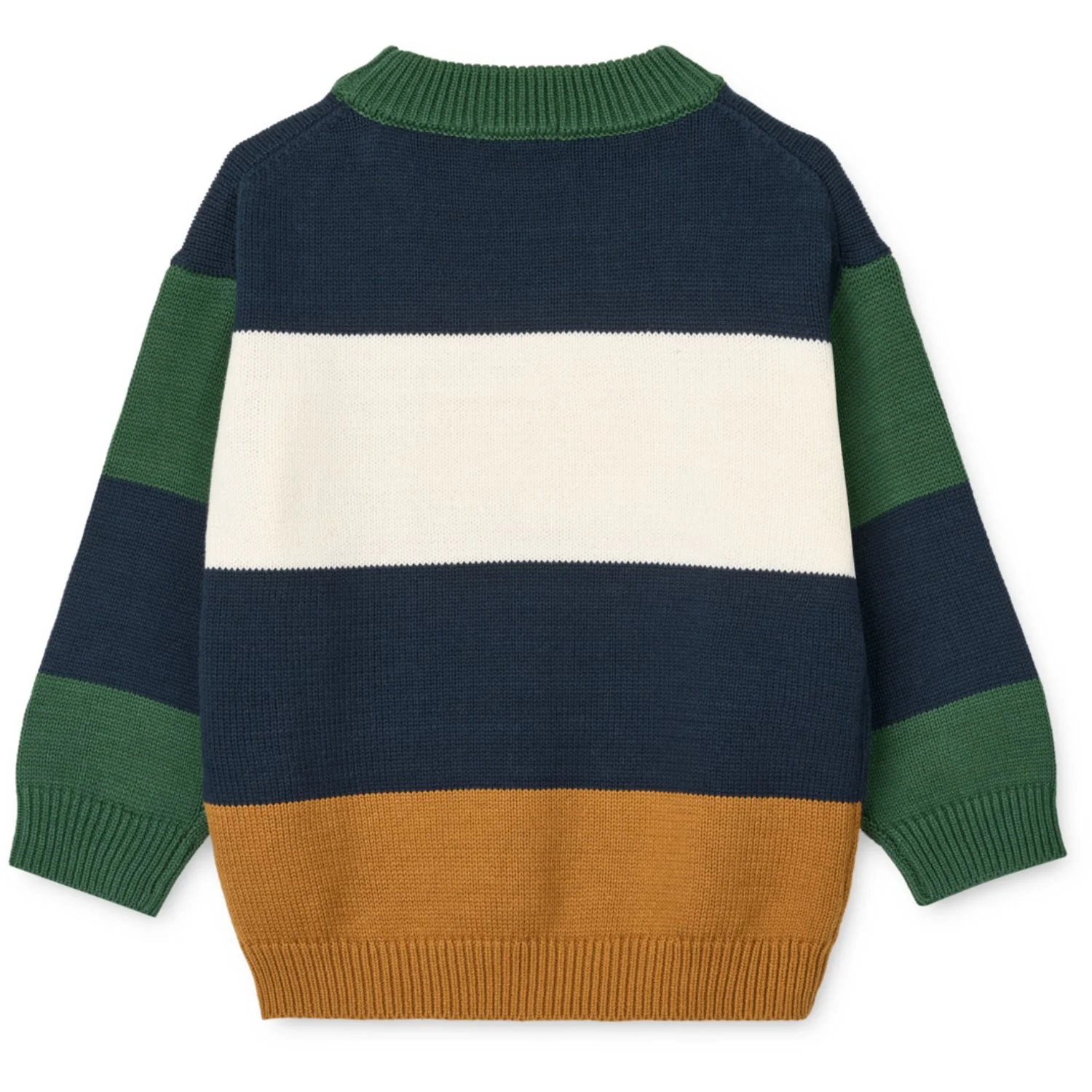 LIEWOOD Classic Navy Multi Mix Orlane Stripe Knit Jumper - Image 3