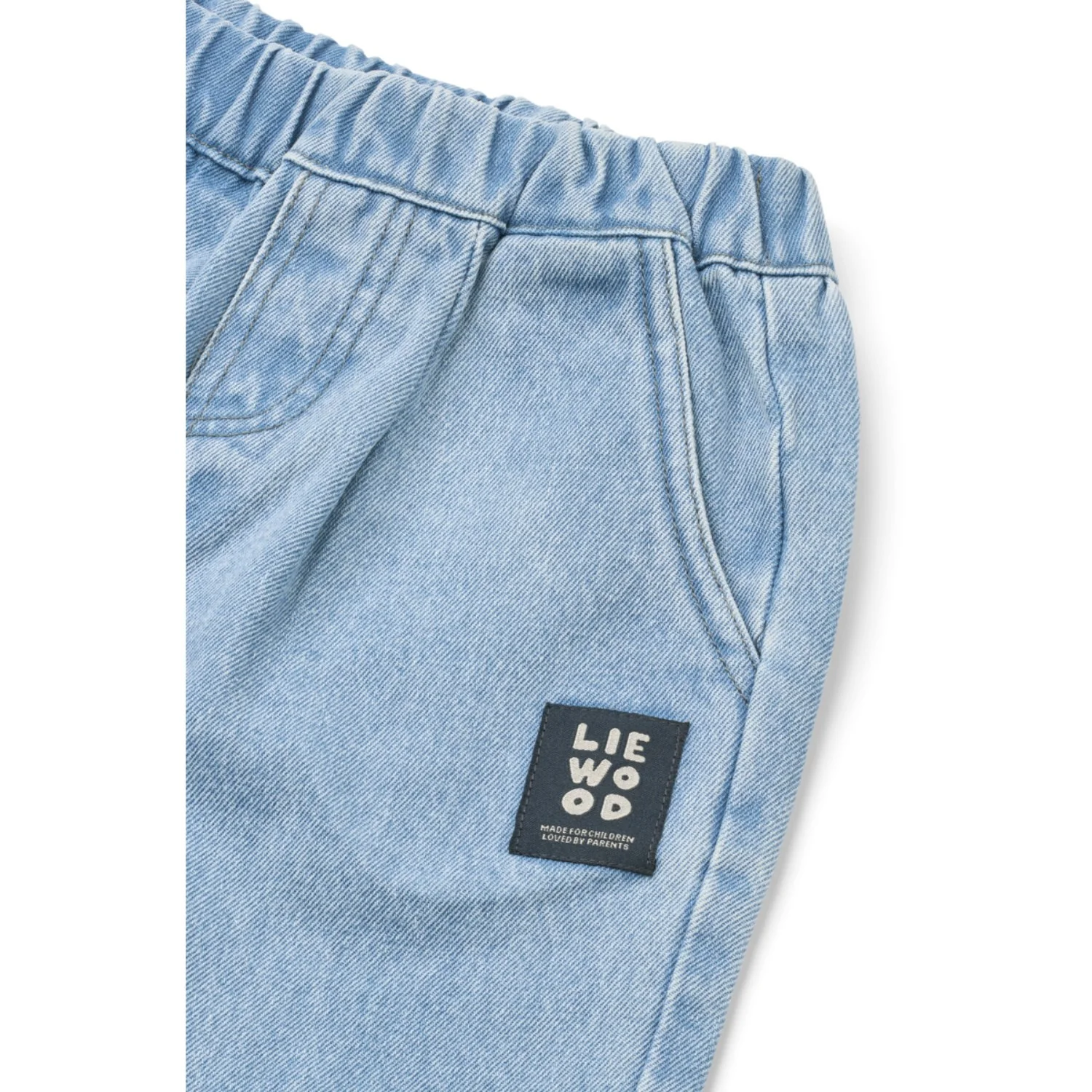 LIEWOOD Cool Kids / Light Blue Denim Borris Placement Denim Pants - Image 2