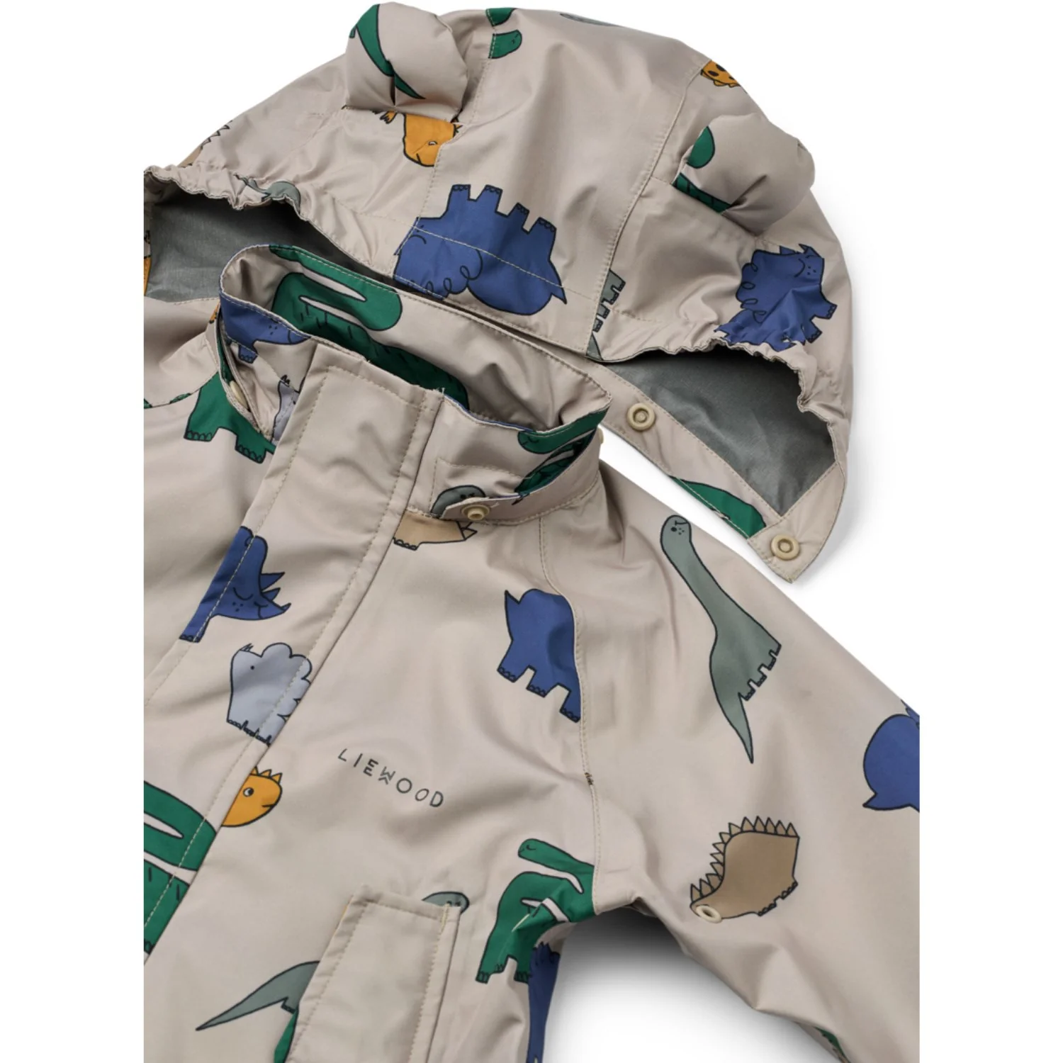 LIEWOOD Dinosaurs / Mist Manu Rainwear Set - Image 3