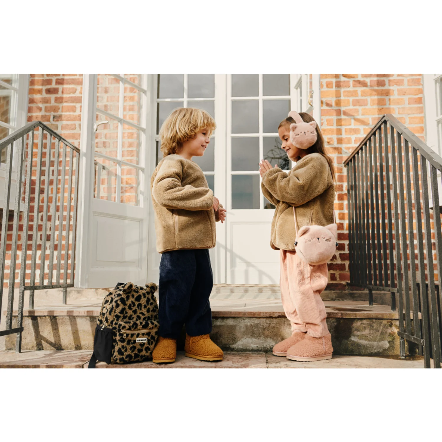 LIEWOOD Mega Leo / Oat Mix Andreas Pile Bear Backpack - Image 3