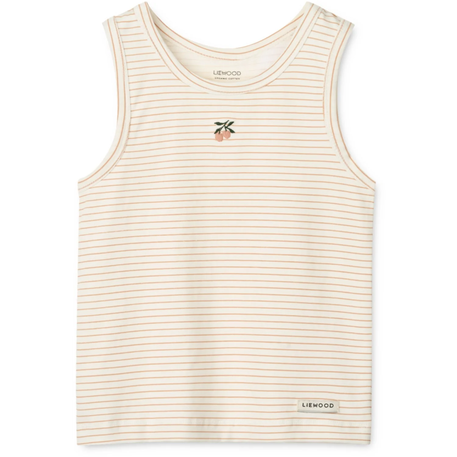 LIEWOOD Mini Peach Sea Shell / Stripe Mix Faris Printed Tank Top 2-Pack - Image 3